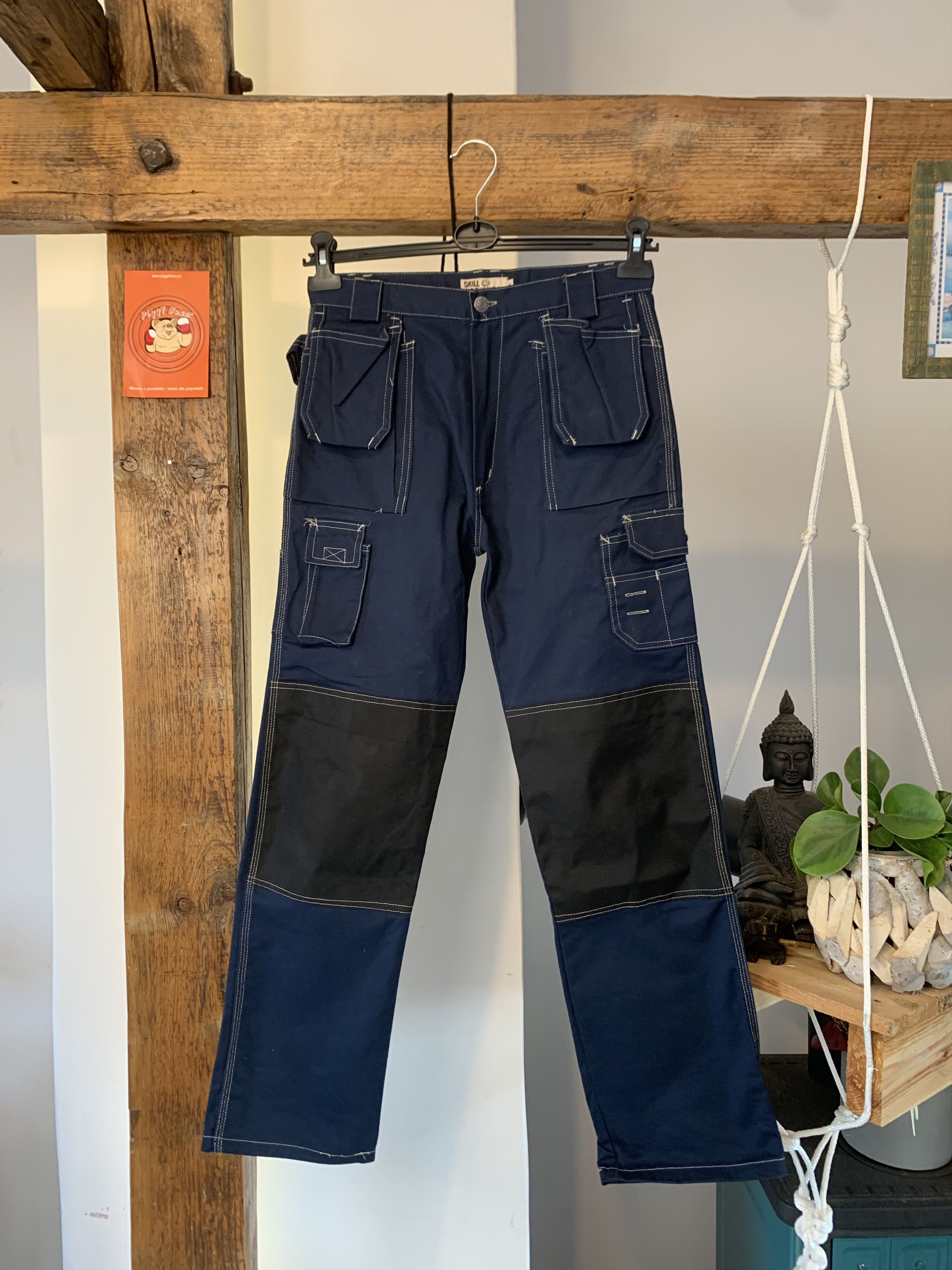 Japanese Brand × Vintage Vintage Workwear Double Knee Carhartt Style Cargo Pants Size US 30 / EU 46 - 1 Thumbnail