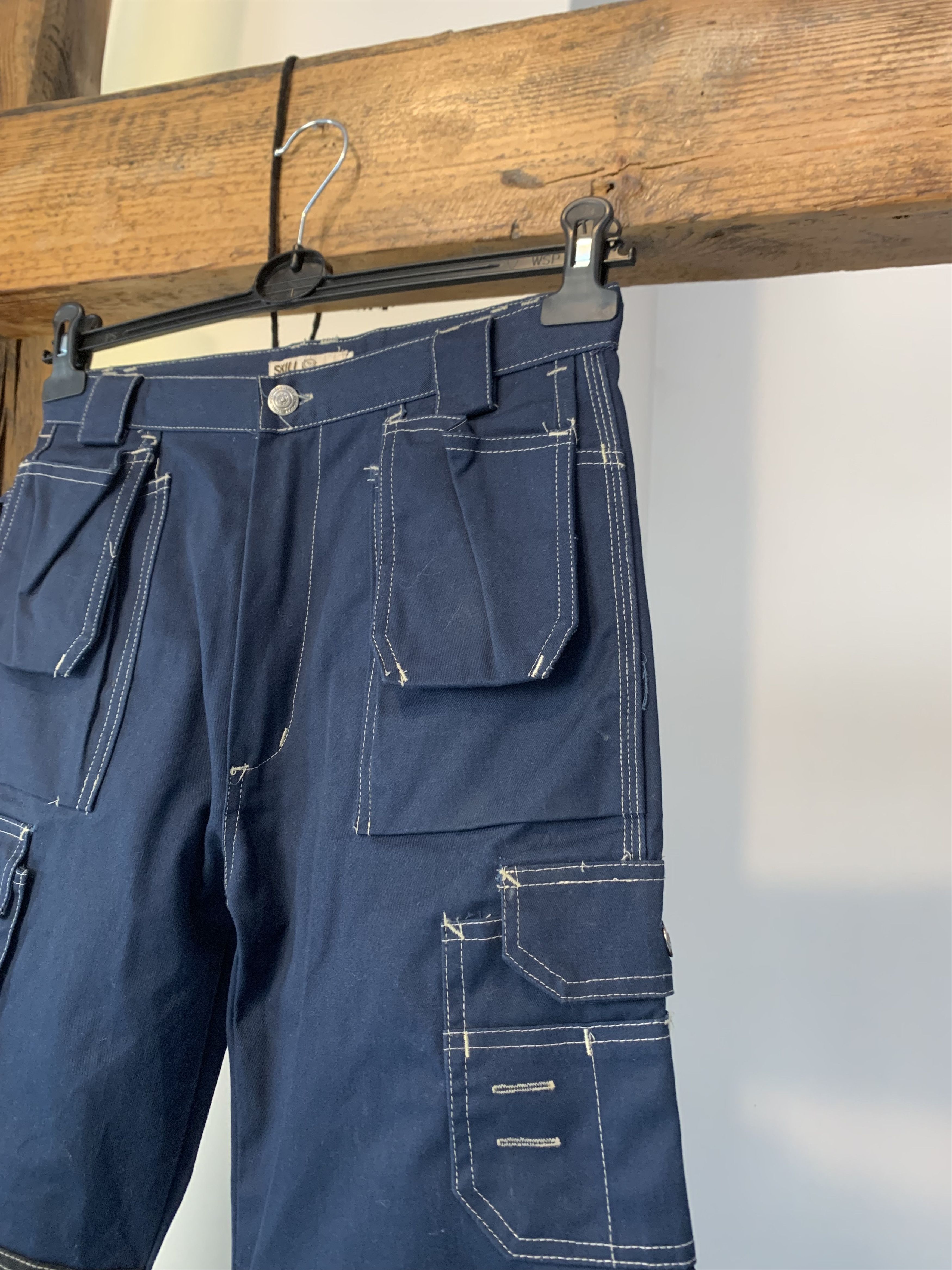 Japanese Brand × Vintage Vintage Workwear Double Knee Carhartt Style Cargo Pants Size US 30 / EU 46 - 4 Thumbnail