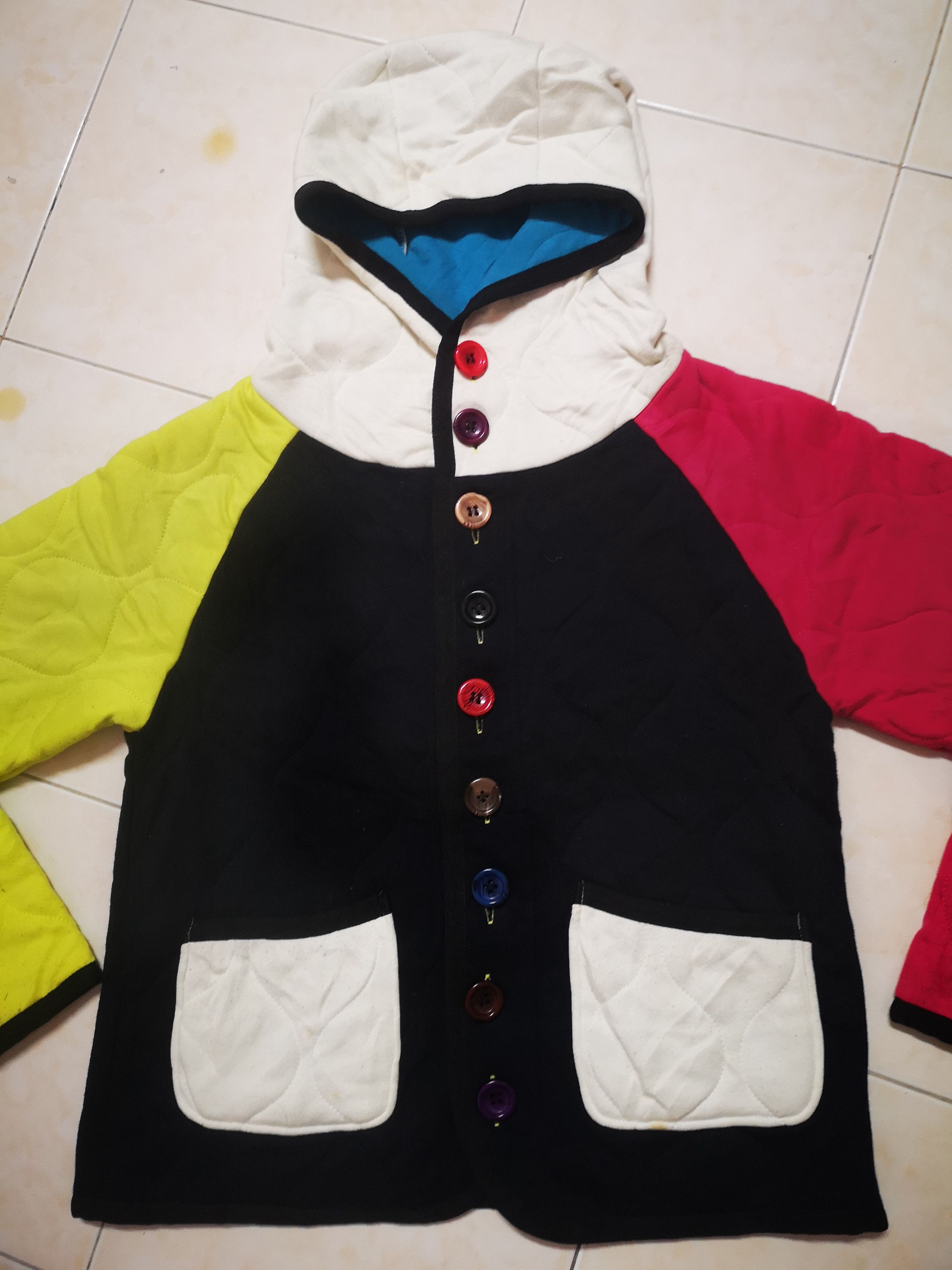 Designer Magic Mind Multicolour Button Hoodie Size M / US 6-8 / IT 42-44 - 2 Thumbnail