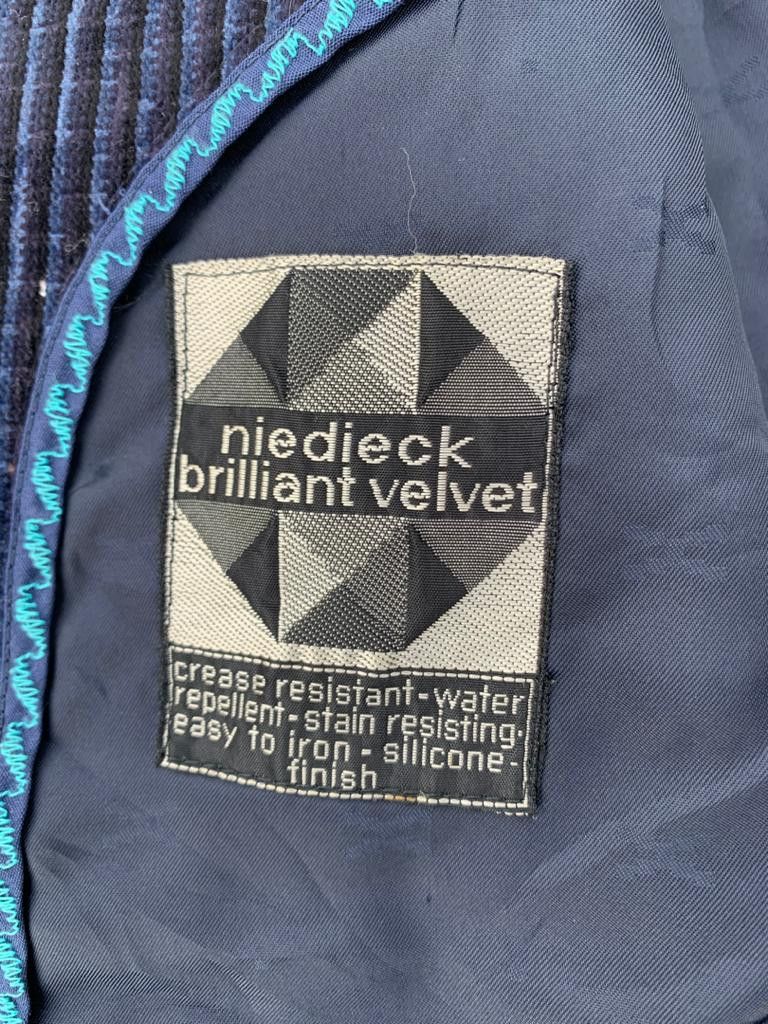 Designer × Japanese Brand × Vintage Niedieck Brilliant Velvet Blazer Size 38R - 9 Thumbnail