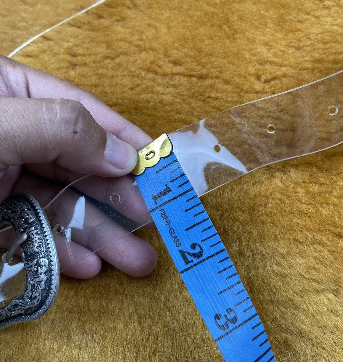 Japanese Brand two buckle transparent belt Size 32 - 4 Thumbnail