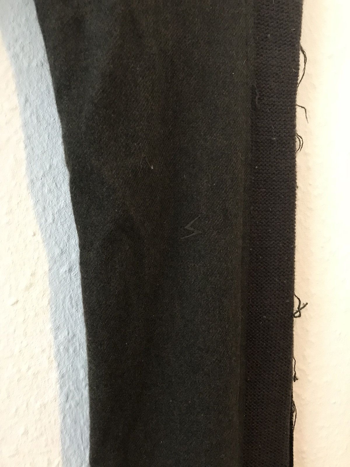 Undercover 07 AW "Knit" Wool Multi-Fabric Lighting Bolt Trousers Size US 31 - 3 Thumbnail