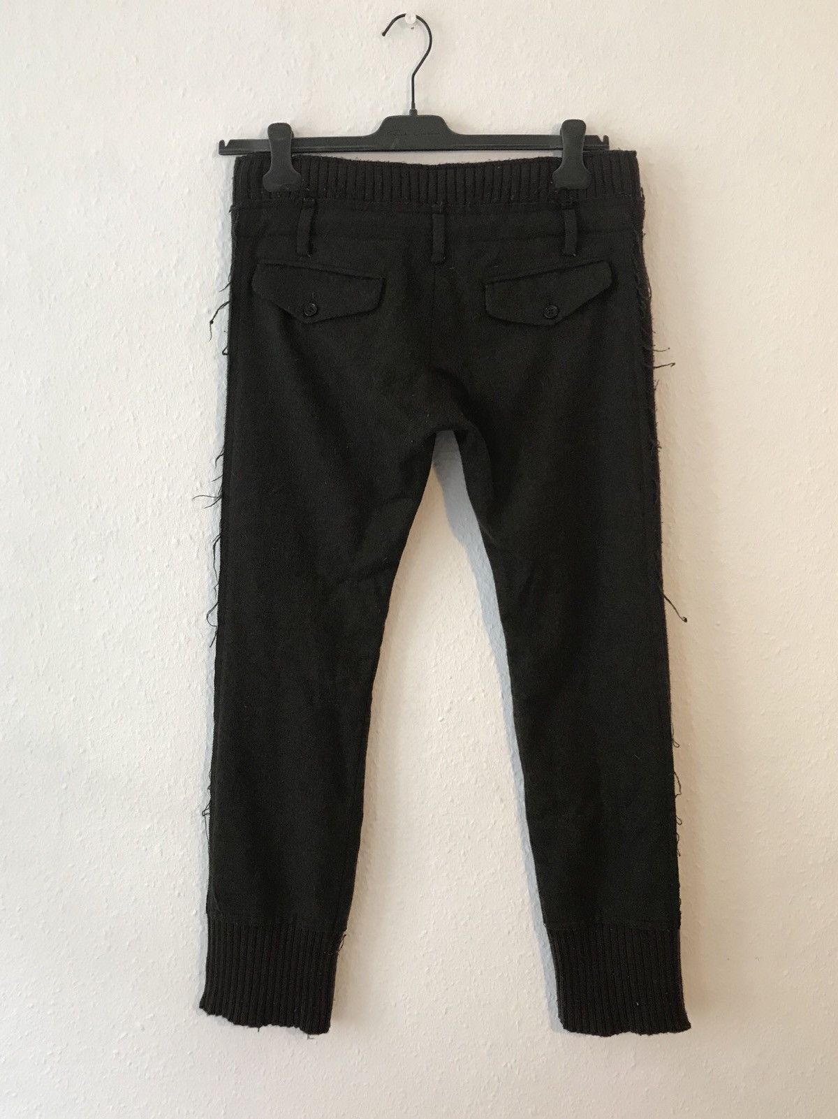 Undercover 07 AW "Knit" Wool Multi-Fabric Lighting Bolt Trousers Size US 31 - 7 Thumbnail