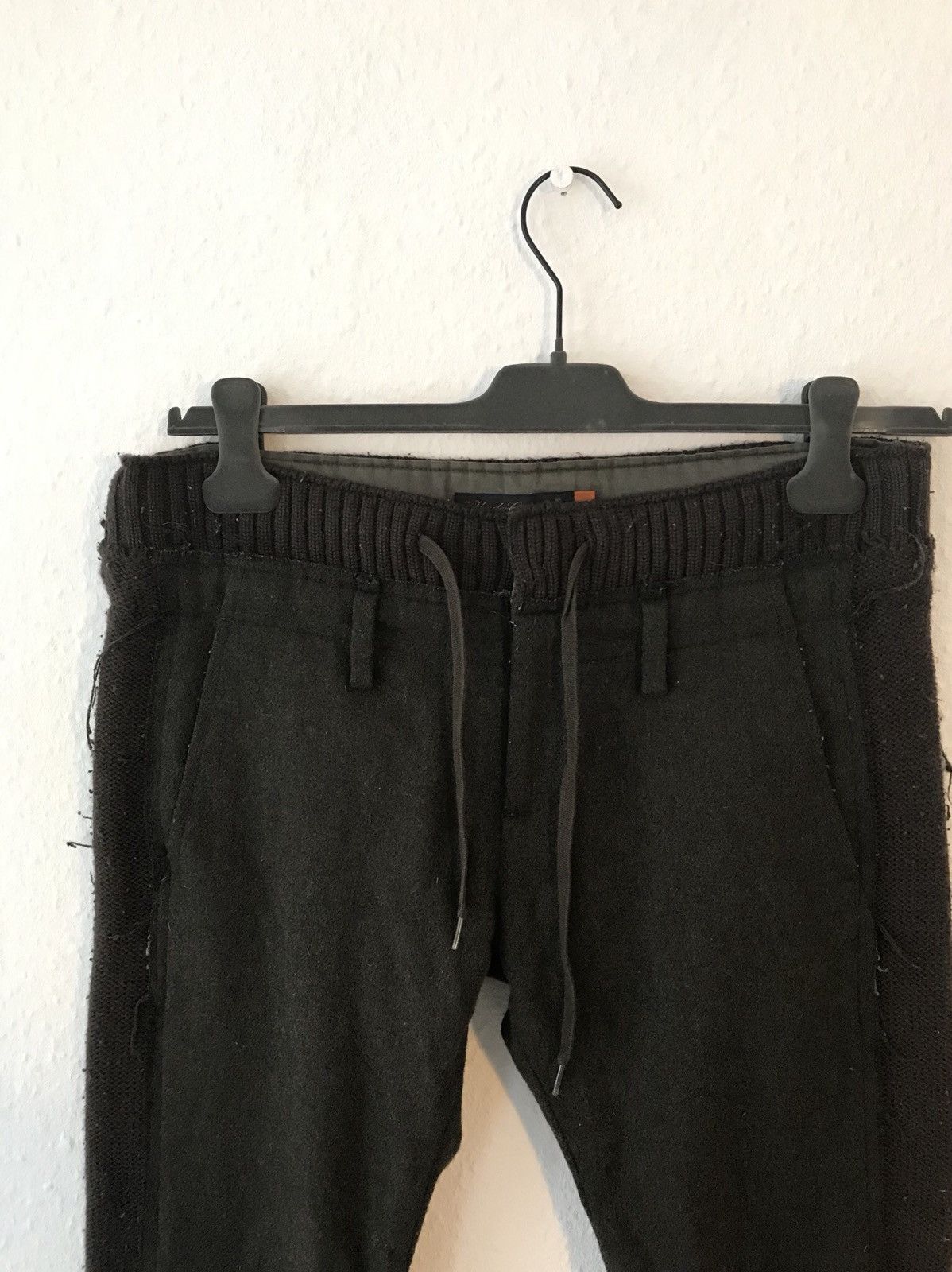 Undercover 07 AW "Knit" Wool Multi-Fabric Lighting Bolt Trousers Size US 31 - 4 Thumbnail