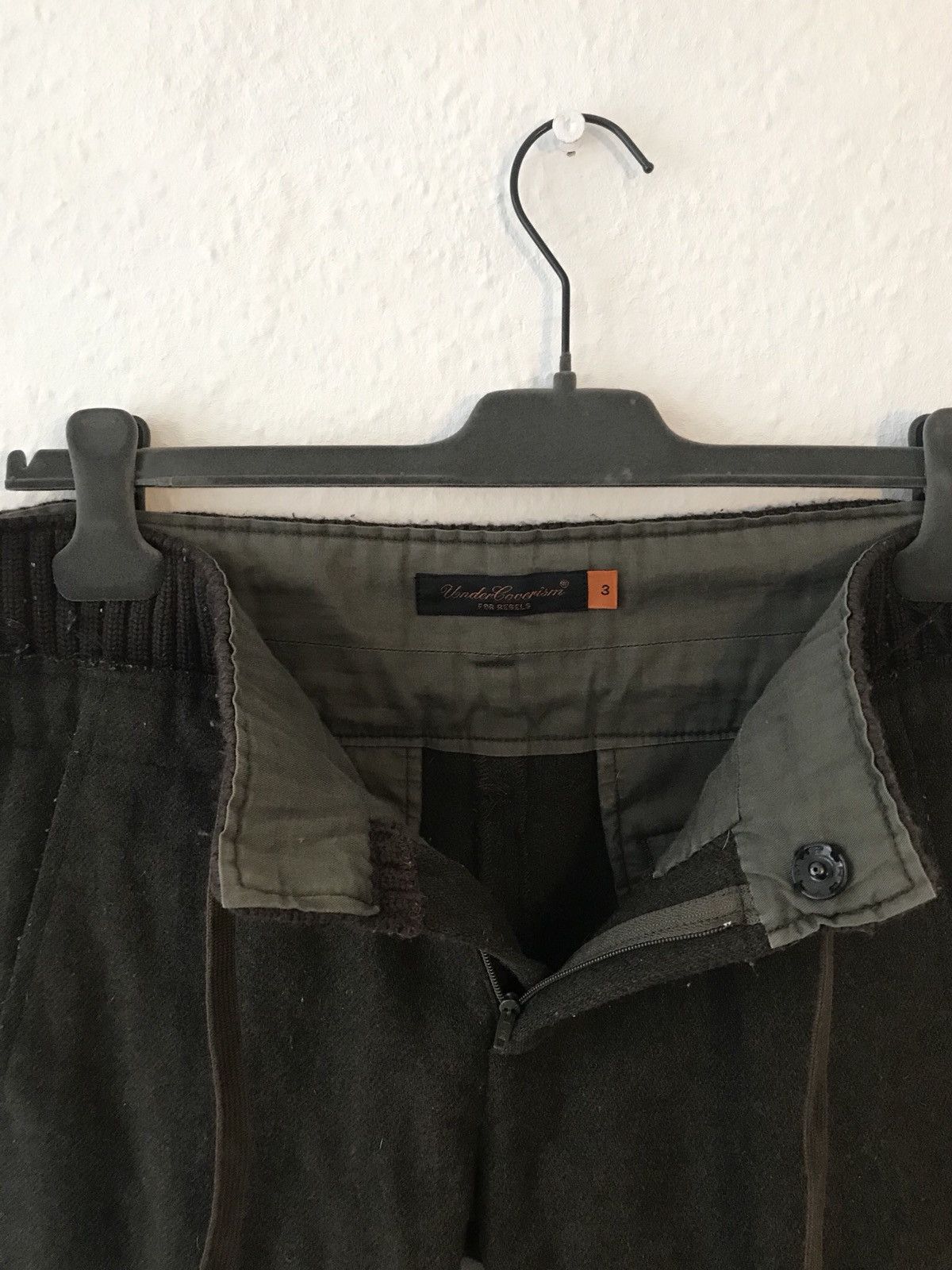 Undercover 07 AW "Knit" Wool Multi-Fabric Lighting Bolt Trousers Size US 31 - 5 Thumbnail
