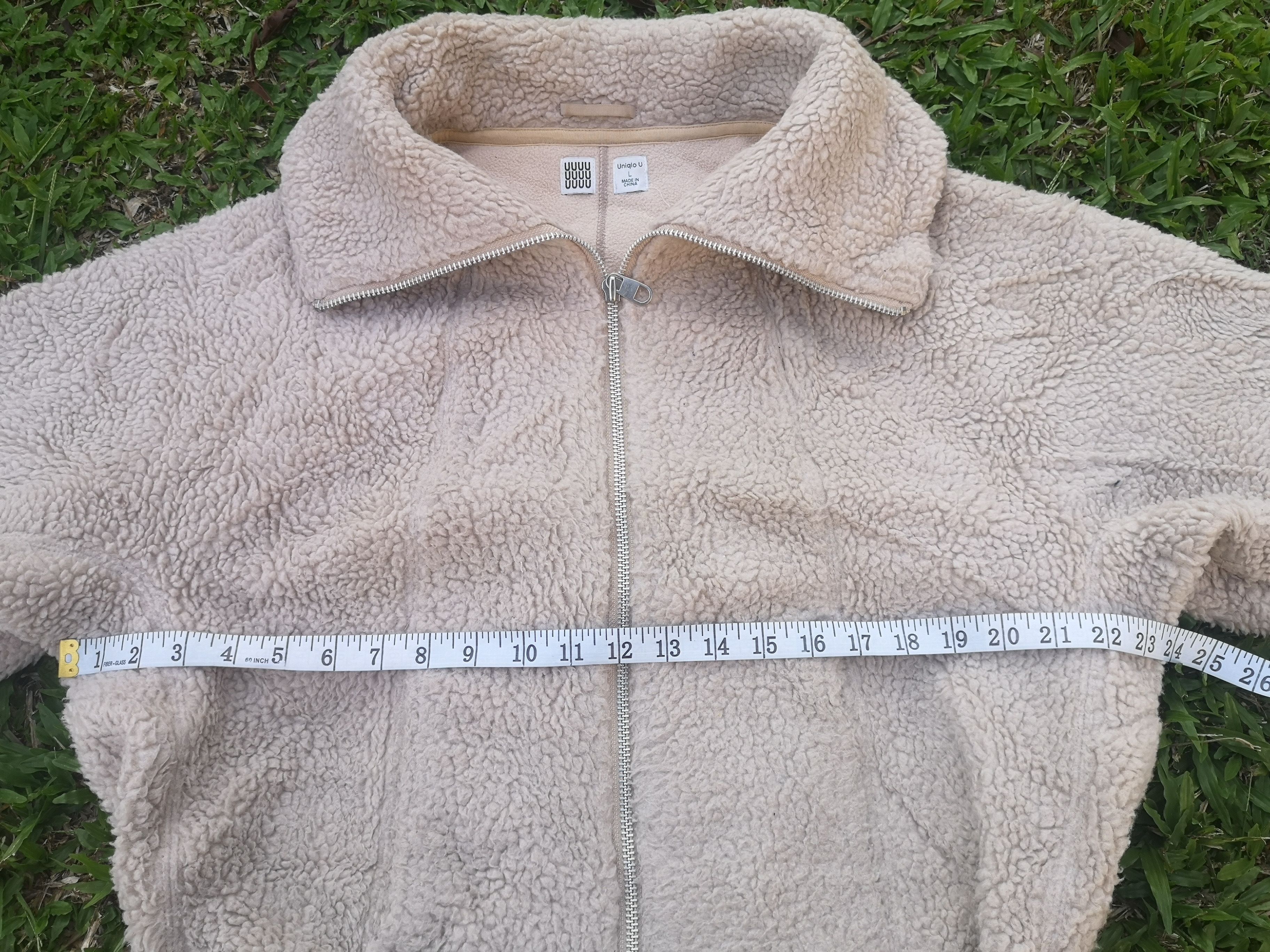 Japanese Brand × Lemaire × Uniqlo Uniqlo UUU X Lemaire Sherpa Cropped Jacket Size L / US 10 / IT 46 - 13 Thumbnail