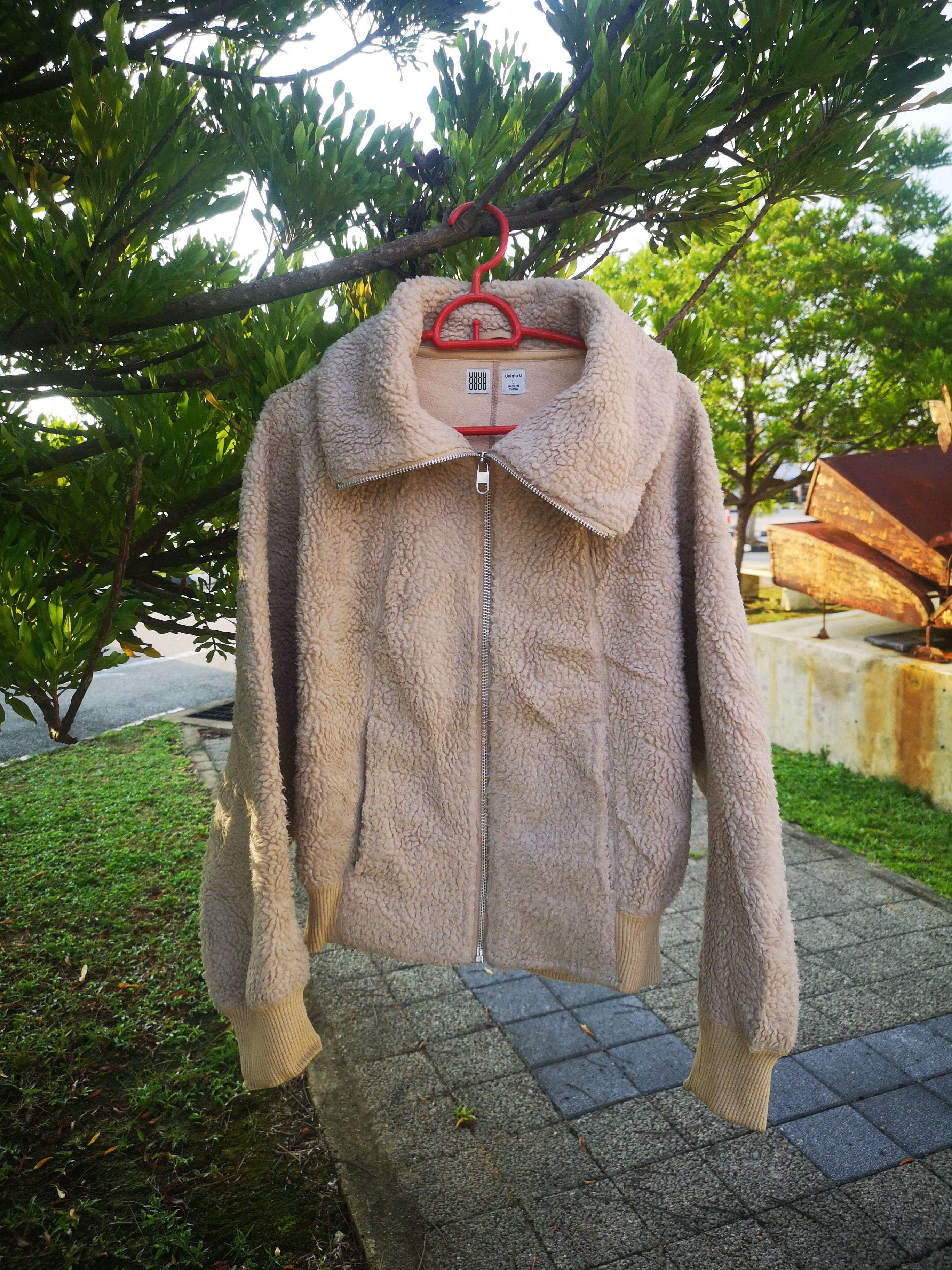 Japanese Brand × Lemaire × Uniqlo Uniqlo UUU X Lemaire Sherpa Cropped Jacket Size L / US 10 / IT 46 - 1 Thumbnail