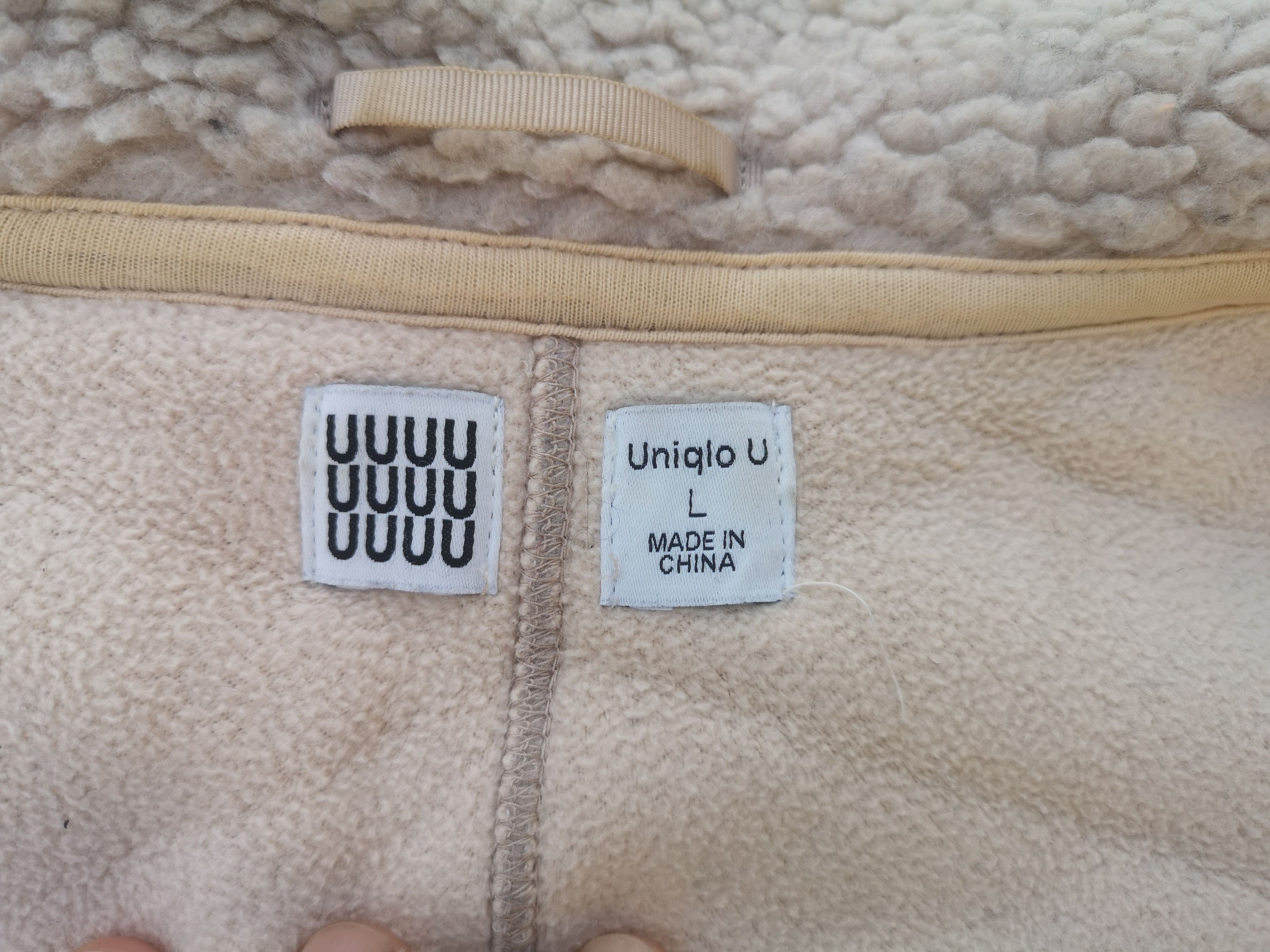 Japanese Brand × Lemaire × Uniqlo Uniqlo UUU X Lemaire Sherpa Cropped Jacket Size L / US 10 / IT 46 - 10 Thumbnail