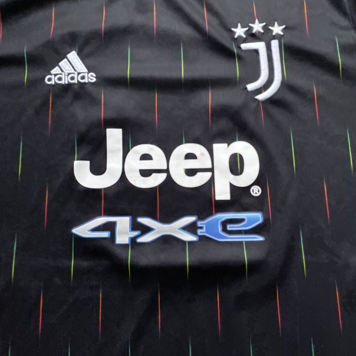 Adidas Vintage 2000s Adidas Juventus Embroidered Jersey Black Size US L / EU 52-54 / 3 - 2 Thumbnail