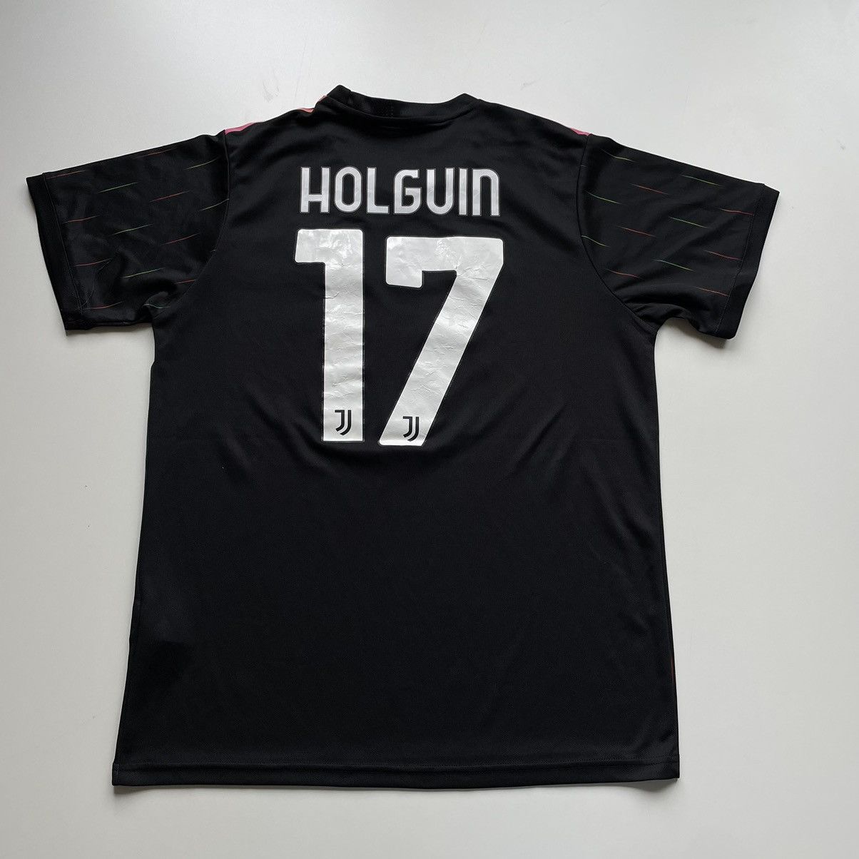 Adidas Vintage 2000s Adidas Juventus Embroidered Jersey Black Size US L / EU 52-54 / 3 - 3 Thumbnail