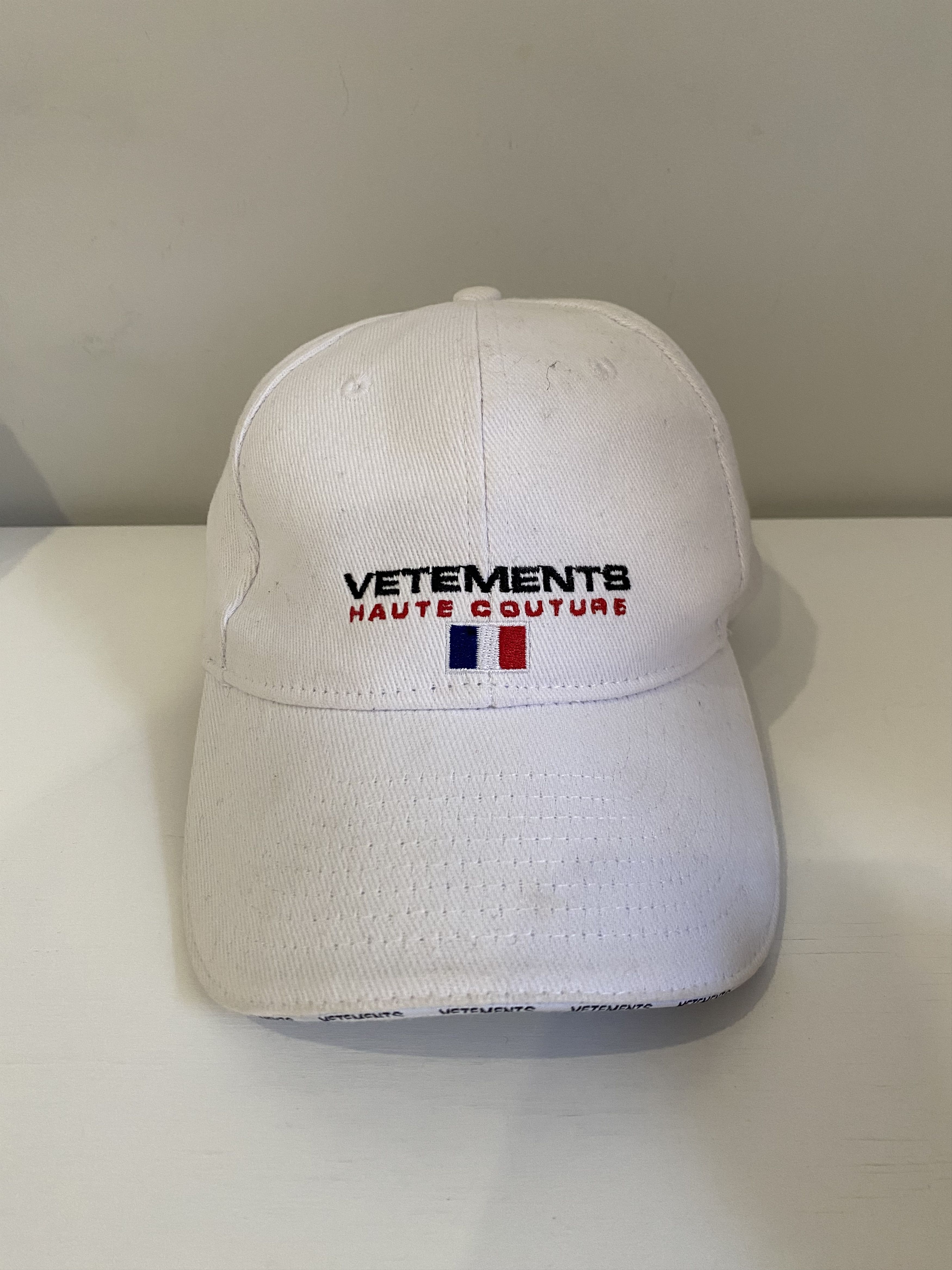 image of Vetements Haute Couture Cap in White, Men's