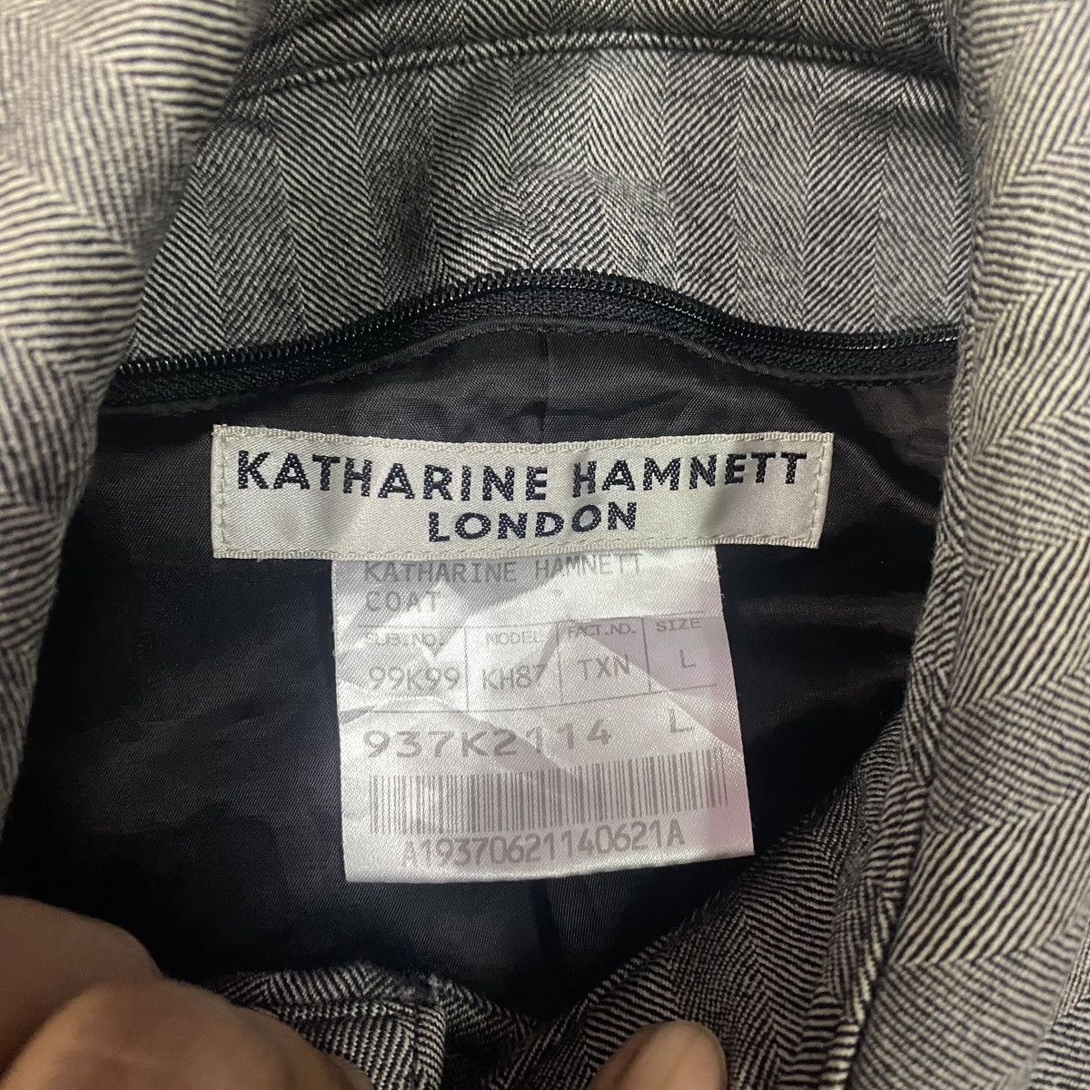 Designer × Katharine Hamnett London Steals🔥 Vintage Katharine Hamnett London Trech Coat Size L / US 10 / IT 46 - 8 Thumbnail