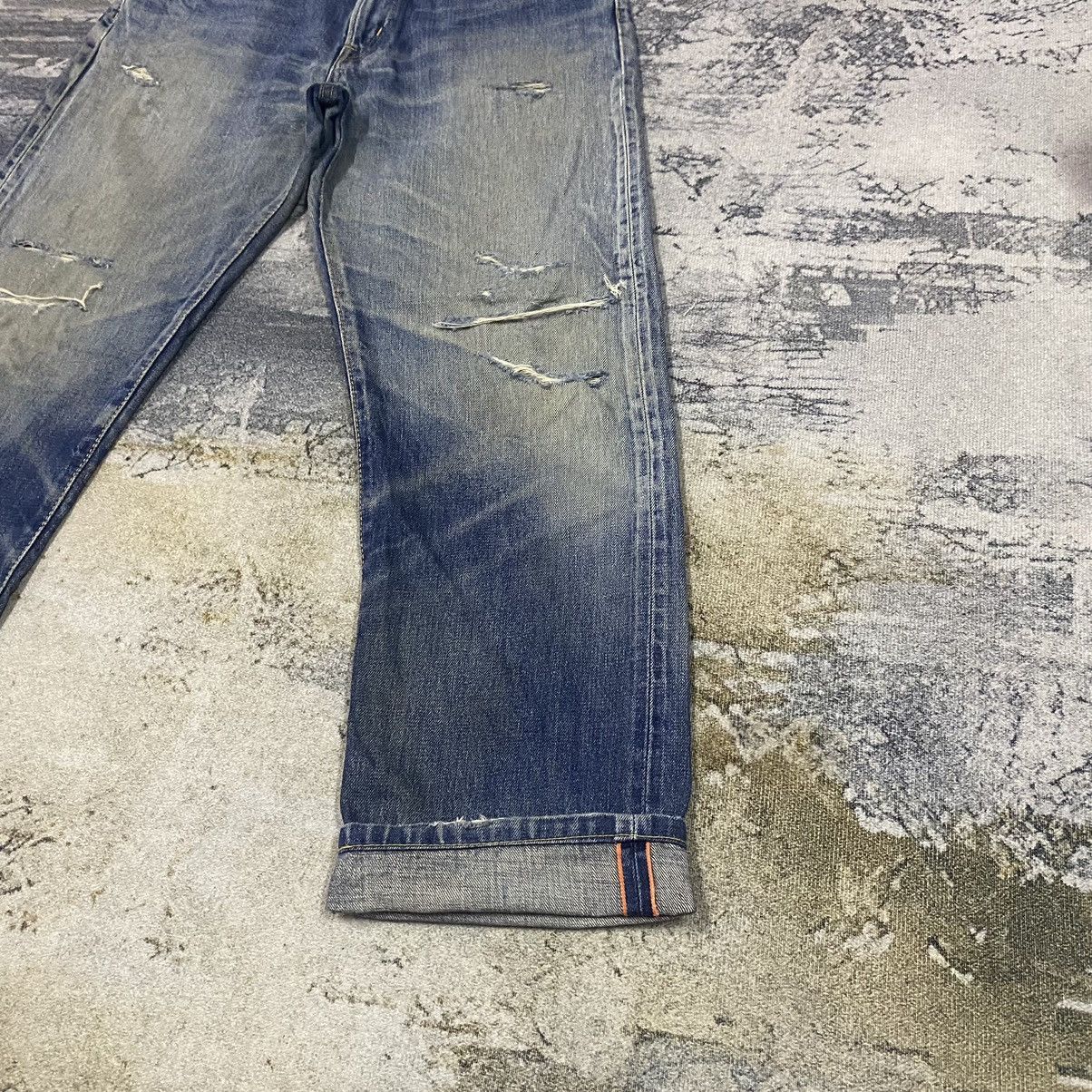 Edwin × Japanese Brand × Vintage Redline🔥Vintage Selvedge Edwin Distressed Denim Size US 31 - 4 Thumbnail