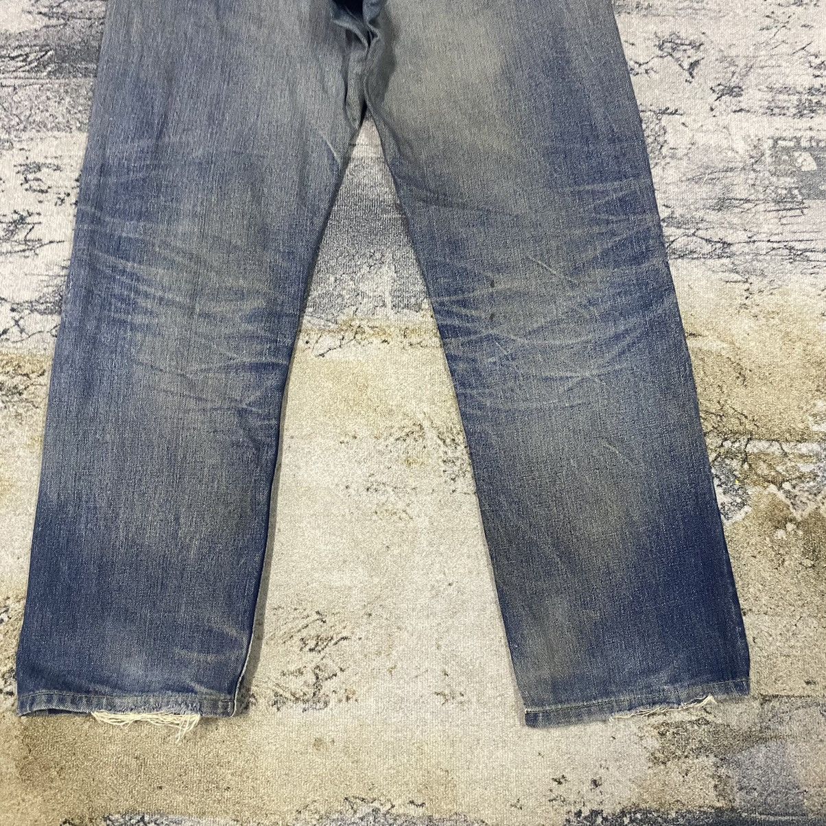 Edwin × Japanese Brand × Vintage Redline🔥Vintage Selvedge Edwin Distressed Denim Size US 31 - 10 Thumbnail