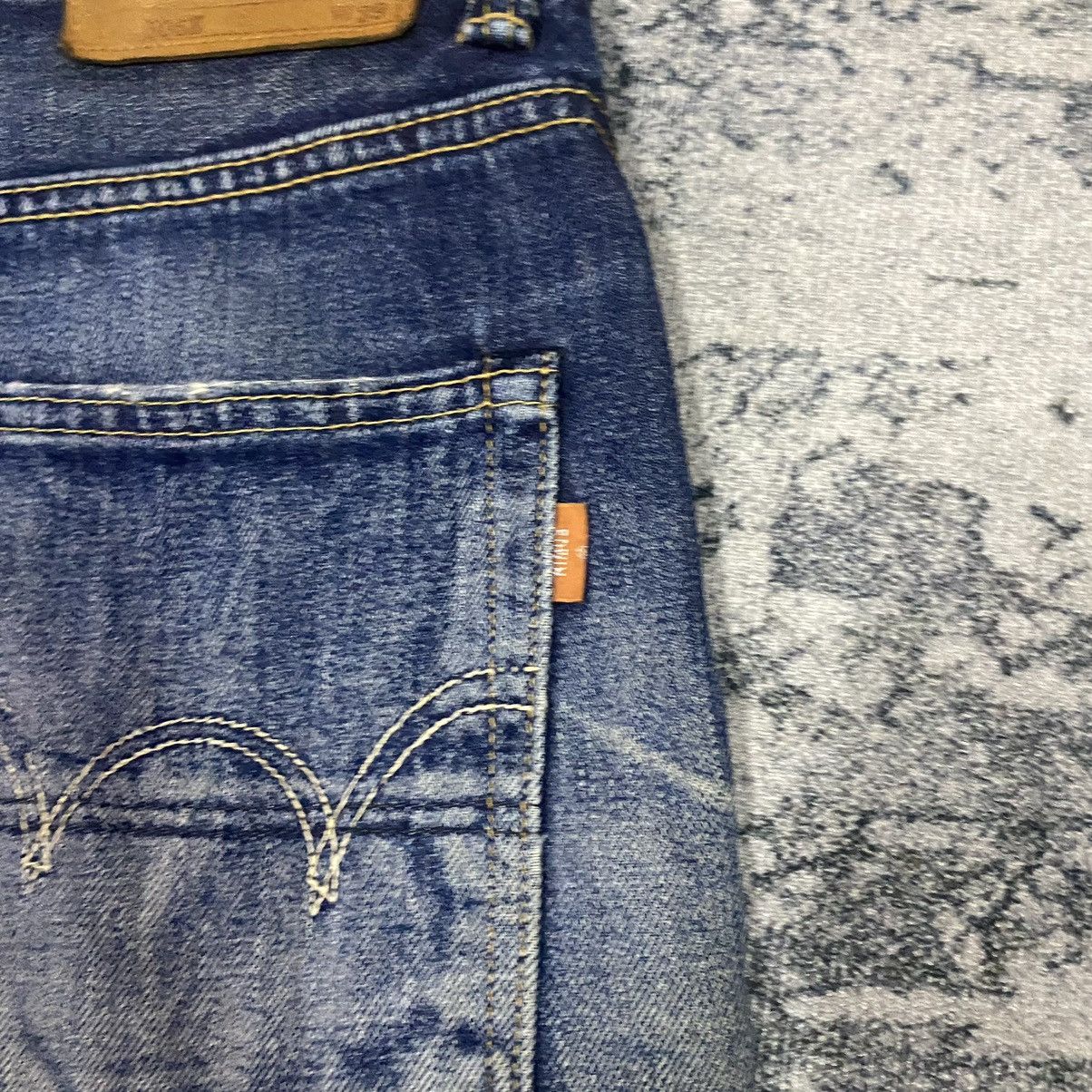 Edwin × Japanese Brand × Vintage Redline🔥Vintage Selvedge Edwin Distressed Denim Size US 31 - 11 Thumbnail