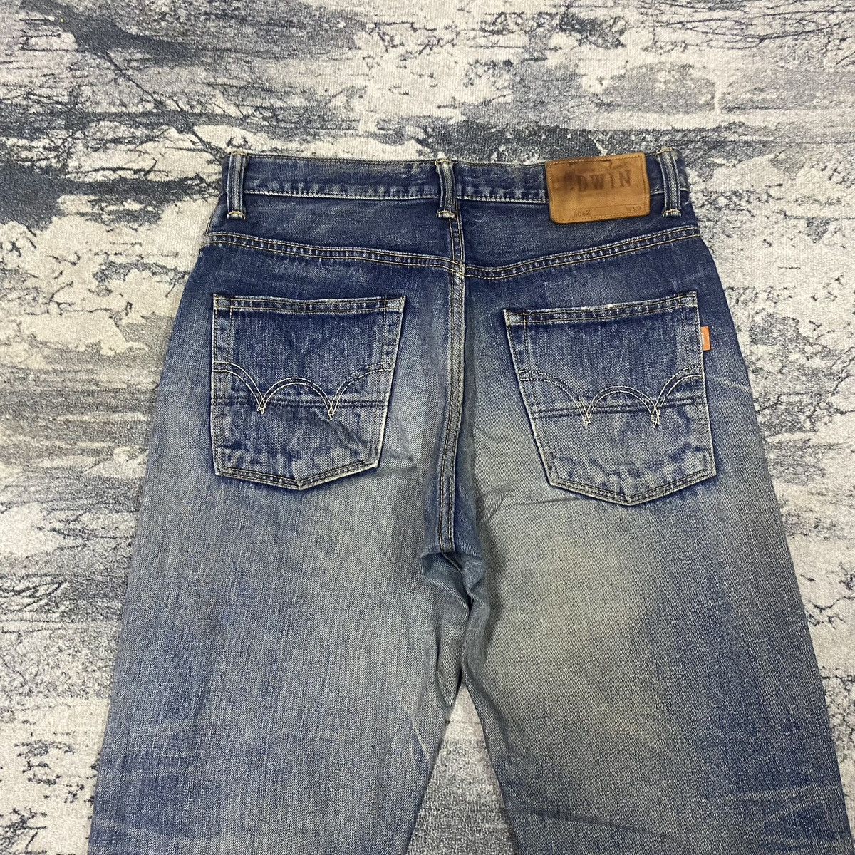 Edwin × Japanese Brand × Vintage Redline🔥Vintage Selvedge Edwin Distressed Denim Size US 31 - 9 Thumbnail