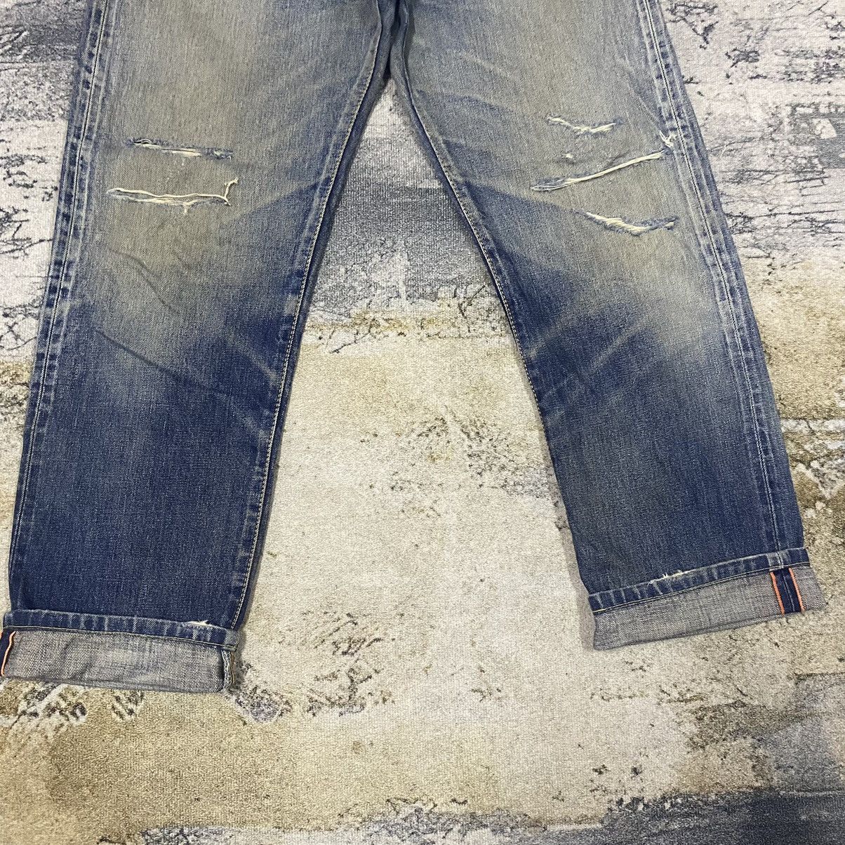 Edwin × Japanese Brand × Vintage Redline🔥Vintage Selvedge Edwin Distressed Denim Size US 31 - 3 Thumbnail