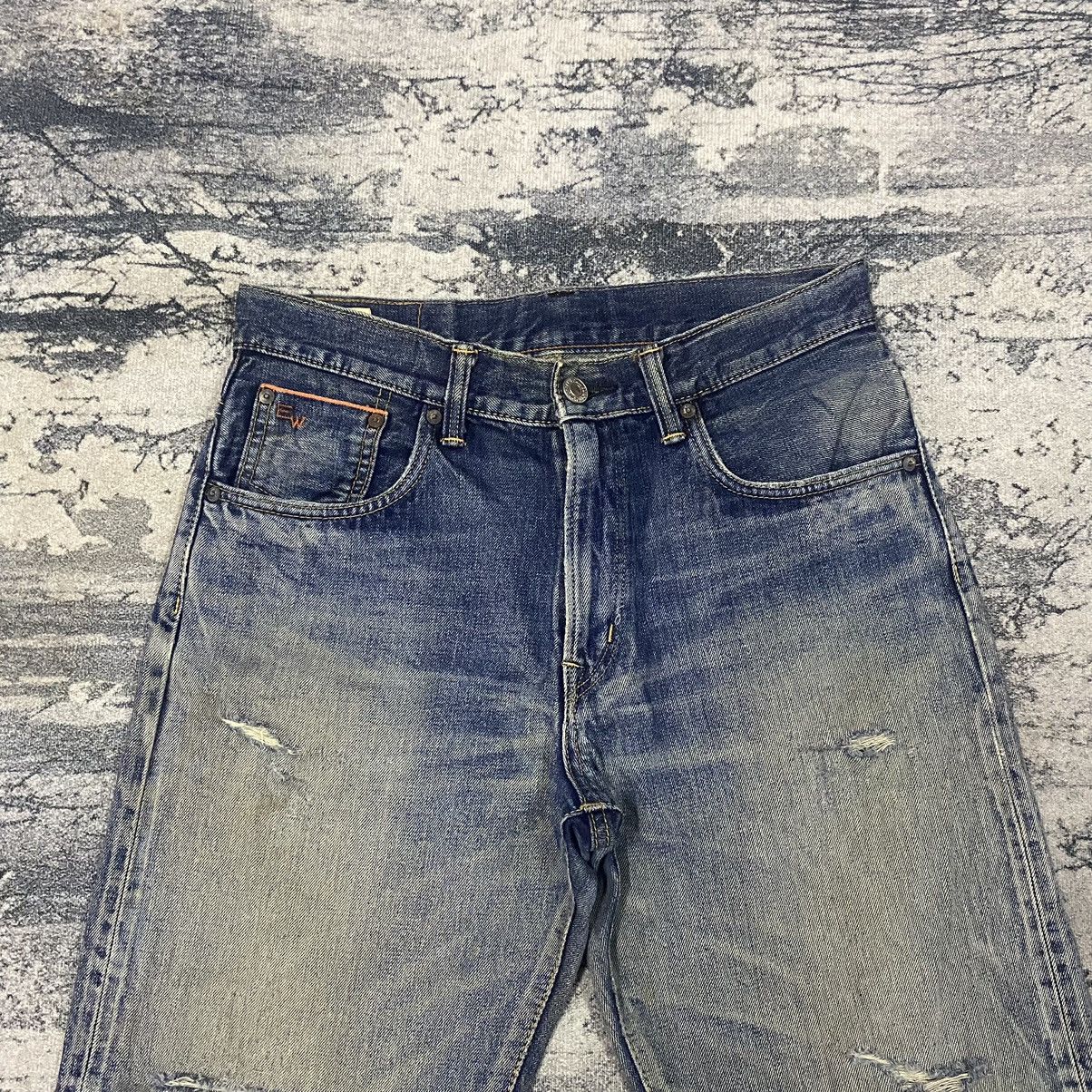 Edwin × Japanese Brand × Vintage Redline🔥Vintage Selvedge Edwin Distressed Denim Size US 31 - 2 Thumbnail