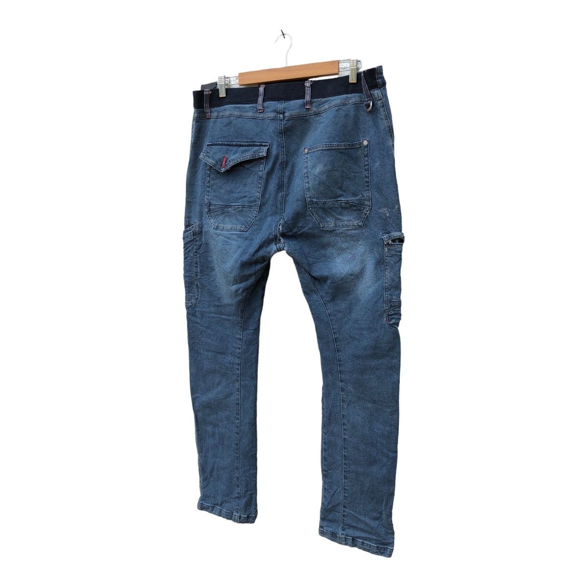 Japanese Brand Fieldcore Cargo Denim Jeans Destress Size US 38 / EU 54 - 2 Thumbnail
