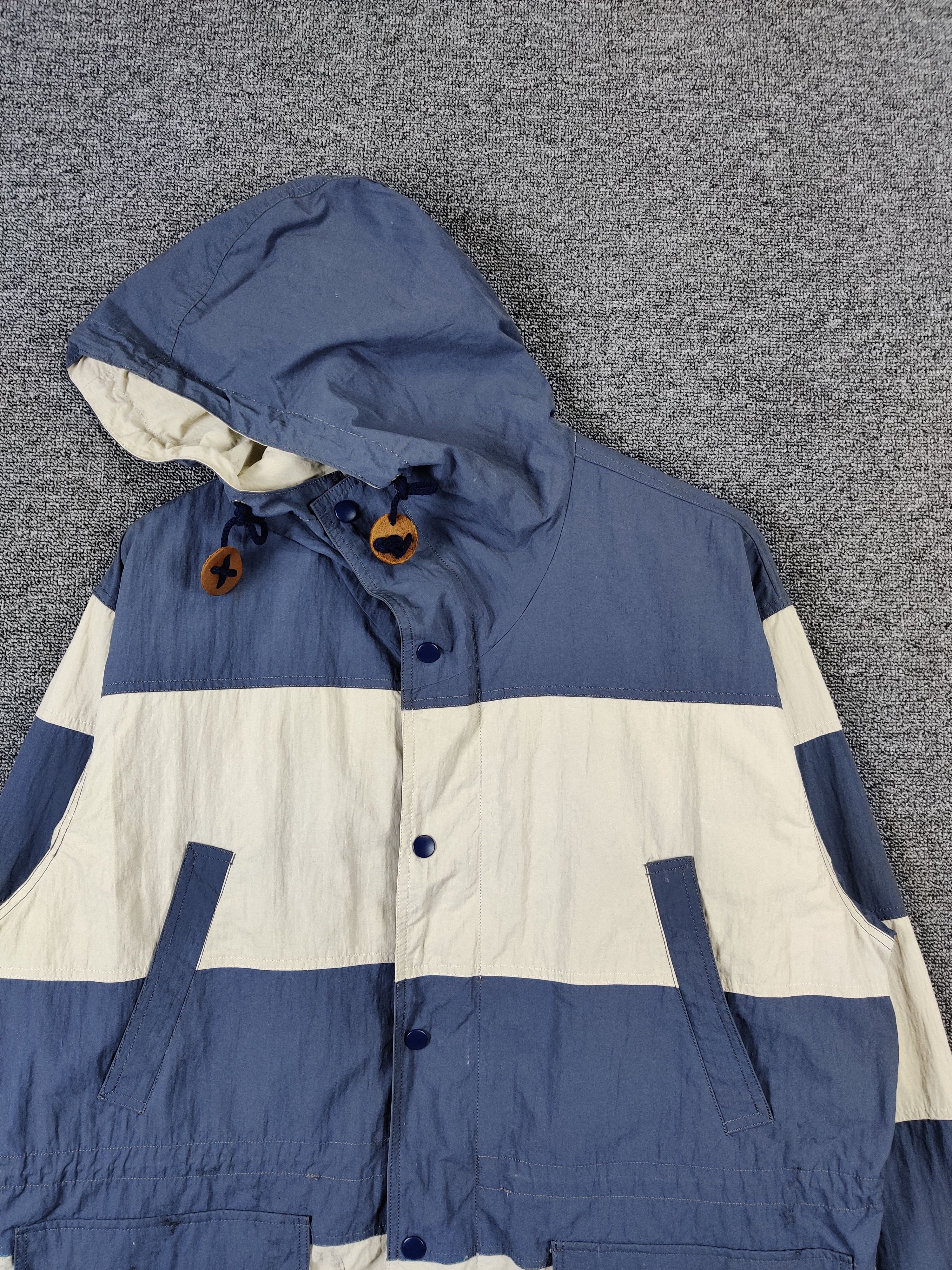 Japanese Brand Vintage American Flavor Scene Stripe Hoodie Jacket Size US L / EU 52-54 / 3 - 4 Thumbnail