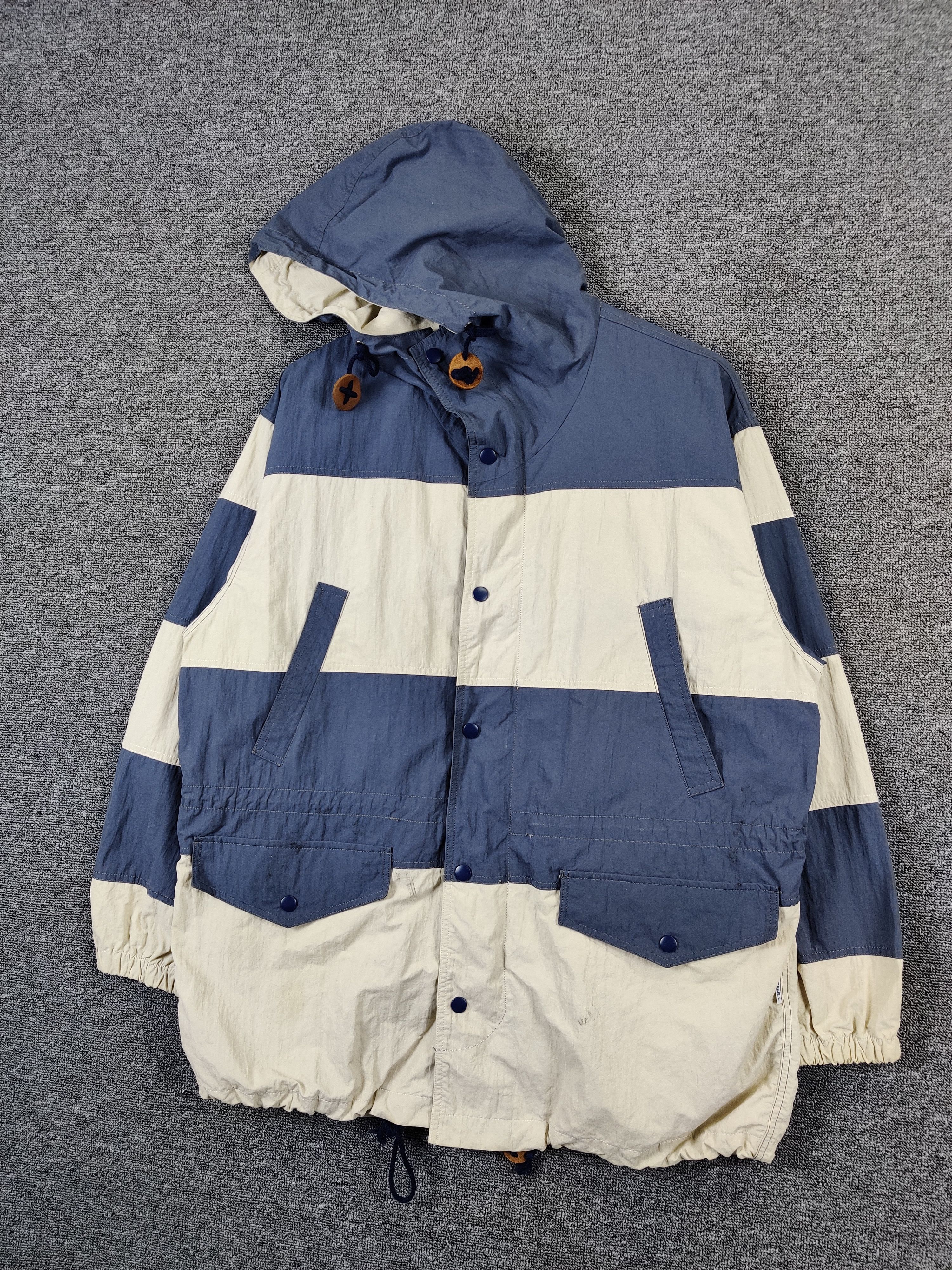 Japanese Brand Vintage American Flavor Scene Stripe Hoodie Jacket Size US L / EU 52-54 / 3 - 2 Thumbnail