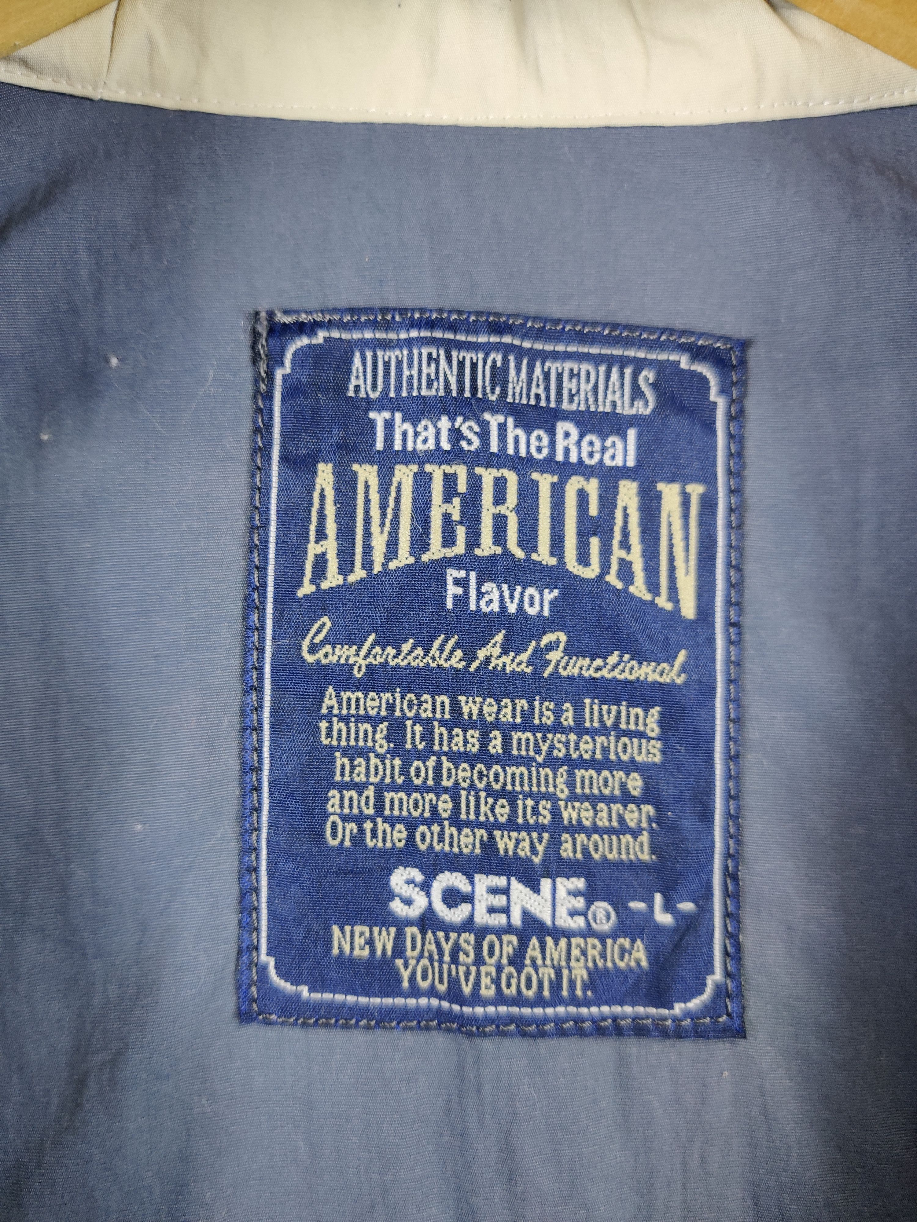 Japanese Brand Vintage American Flavor Scene Stripe Hoodie Jacket Size US L / EU 52-54 / 3 - 11 Thumbnail