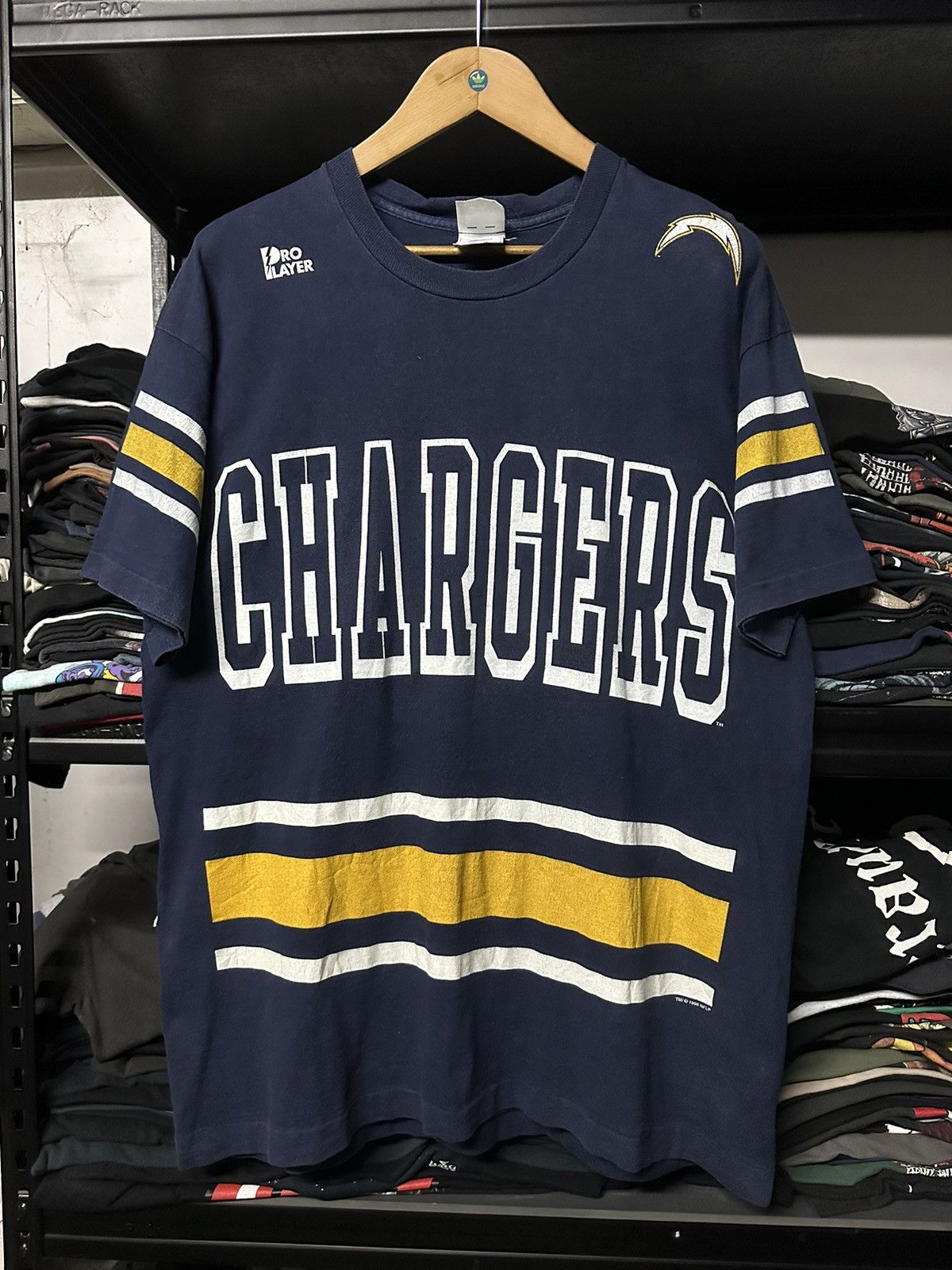NFL Vintage 90s Aop Chargers NFL Pro Player Tee Size US XL / EU 56 / 4 - 1 Thumbnail