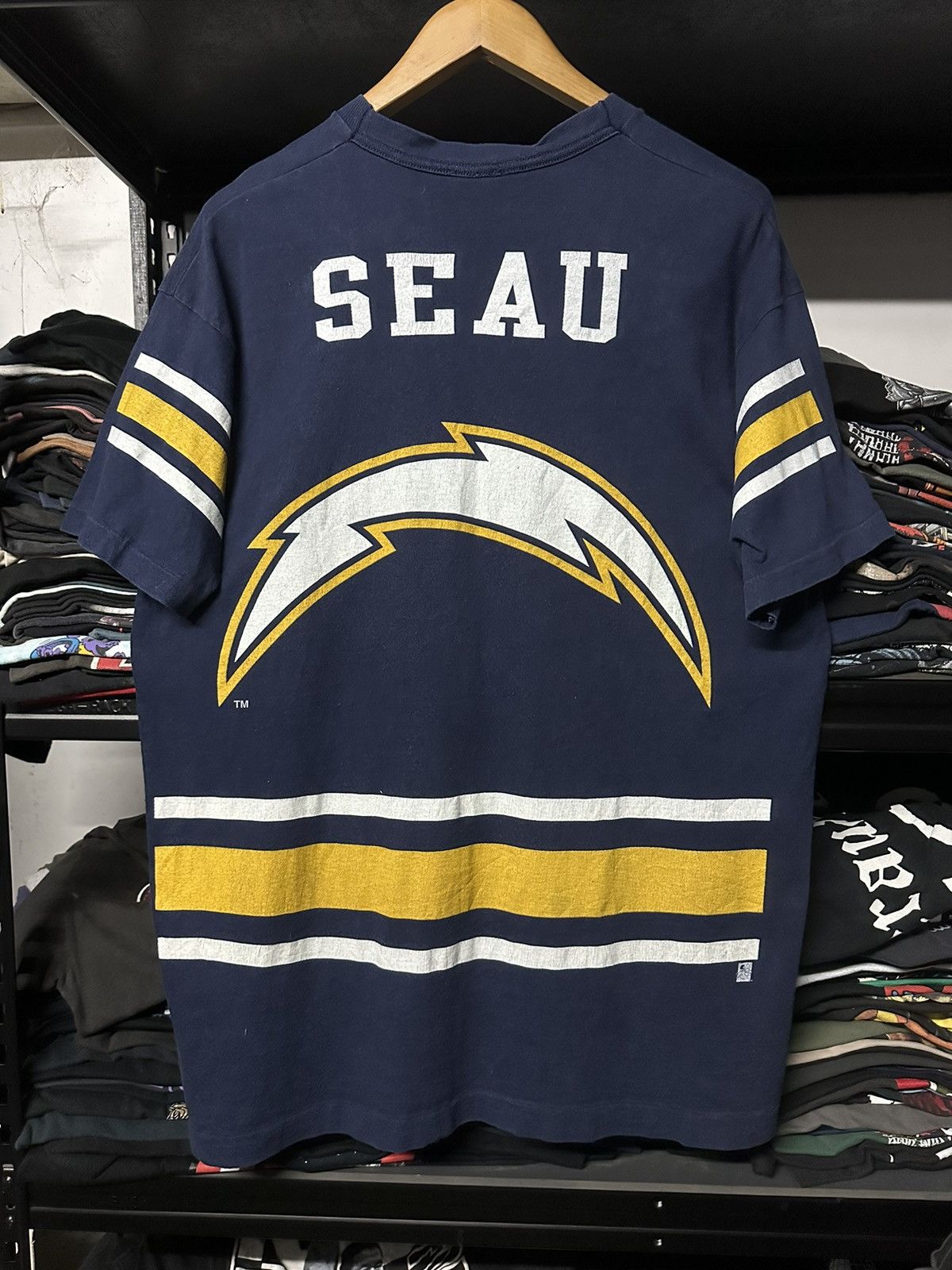 NFL Vintage 90s Aop Chargers NFL Pro Player Tee Size US XL / EU 56 / 4 - 2 Thumbnail