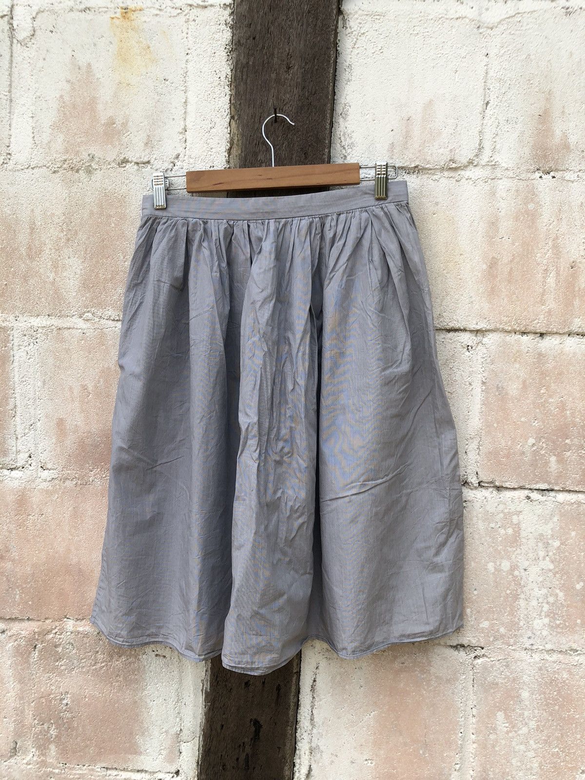 Designer × Margaret Howell 🔥Trompe L’oeil🔥Margaret Howell Midi Skirt Tactical Size 29" - 4 Thumbnail