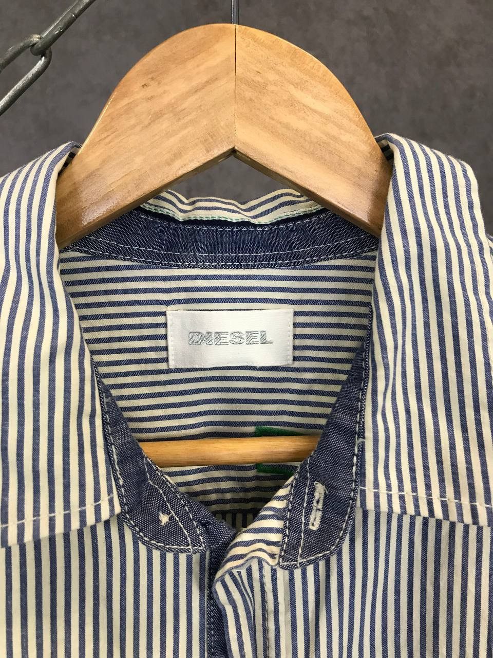 Diesel Diesel striped big logo shirt Size US S / EU 44-46 / 1 - 4 Thumbnail