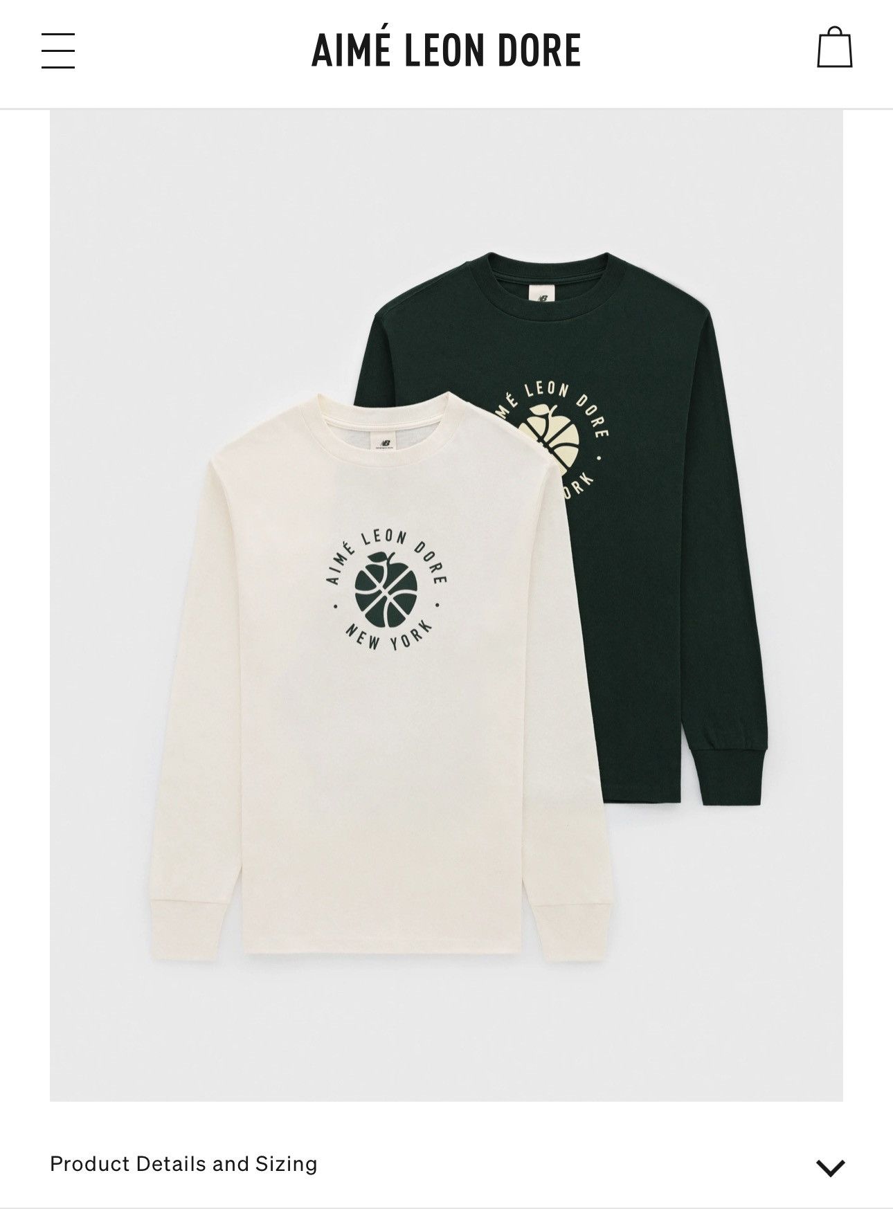 Aime Leon Dore × New Balance NEW Aime Leon Dore x New Balance Long Sleeve Medium Size US M / EU 48-50 / 2 - 8 Thumbnail