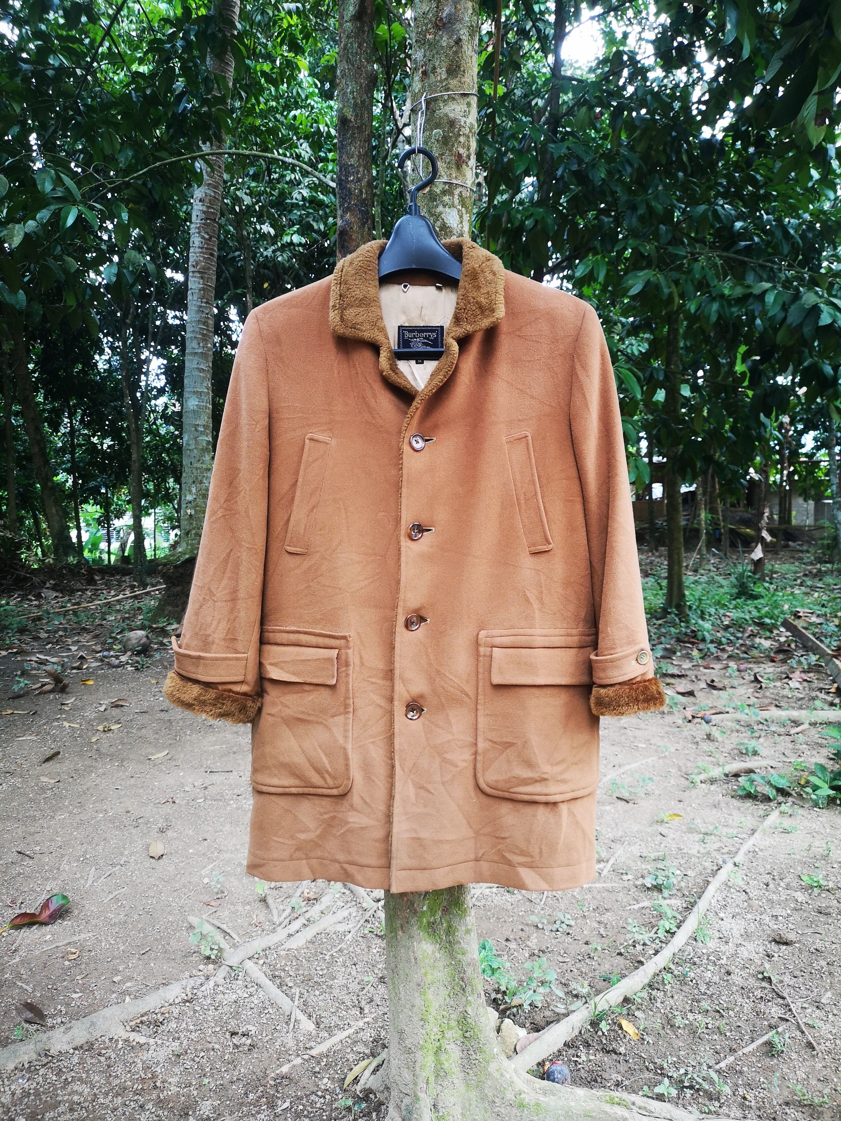 Burberry Vintage Burberrys Long Coat Faux Fur By wool Size US M / EU 48-50 / 2 - 1 Thumbnail