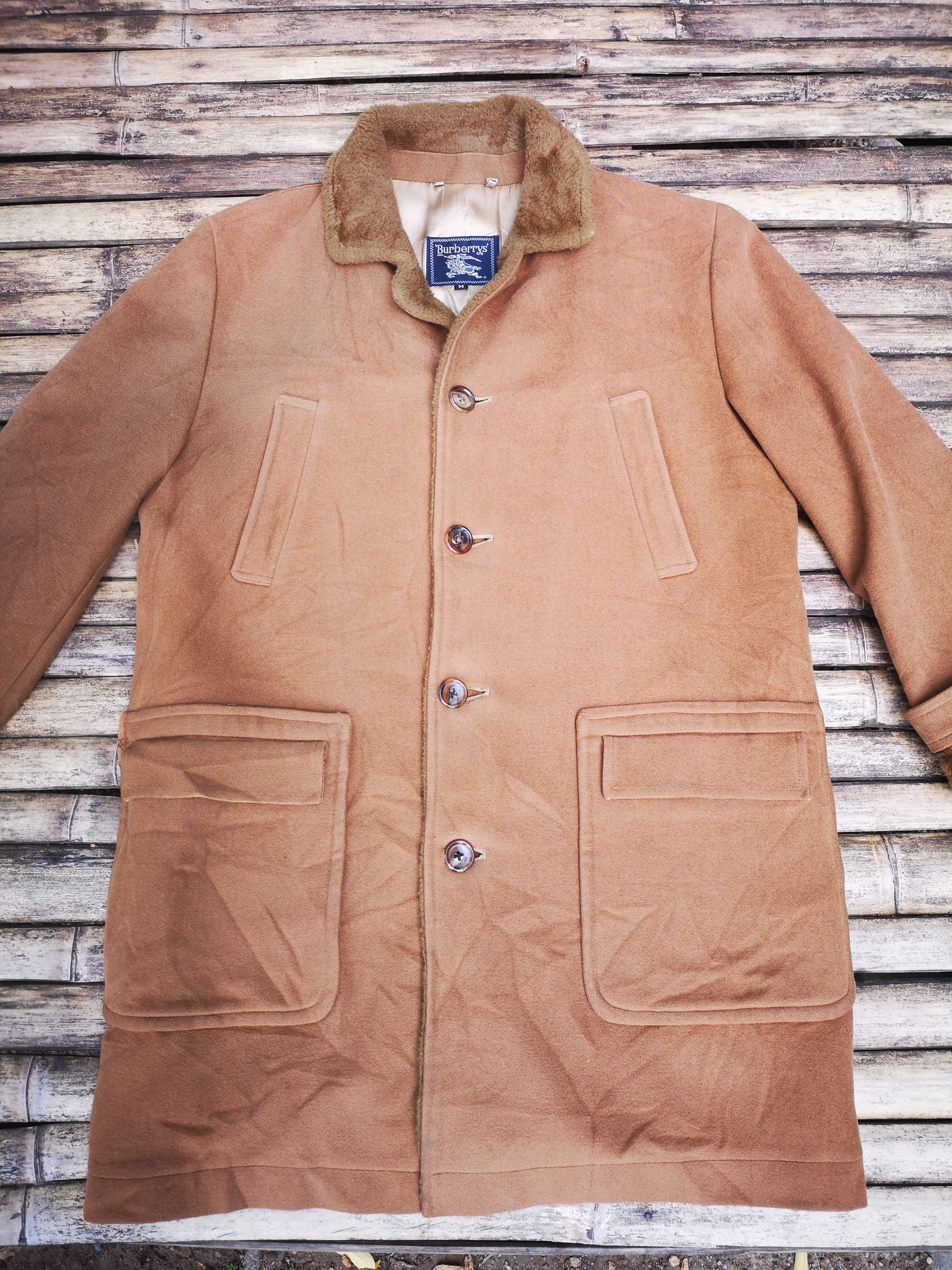Burberry Vintage Burberrys Long Coat Faux Fur By wool Size US M / EU 48-50 / 2 - 6 Thumbnail