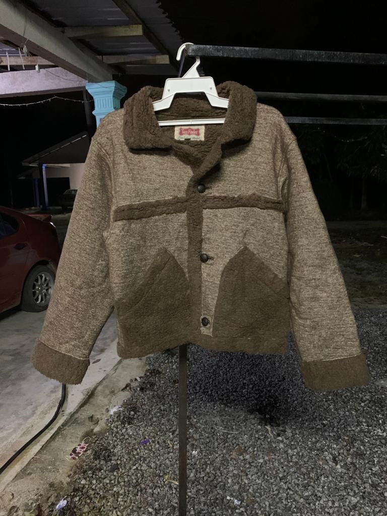 image of Vintage Tass Finder Sherpa Jacket in Chocolate, Men's (Size Medium)