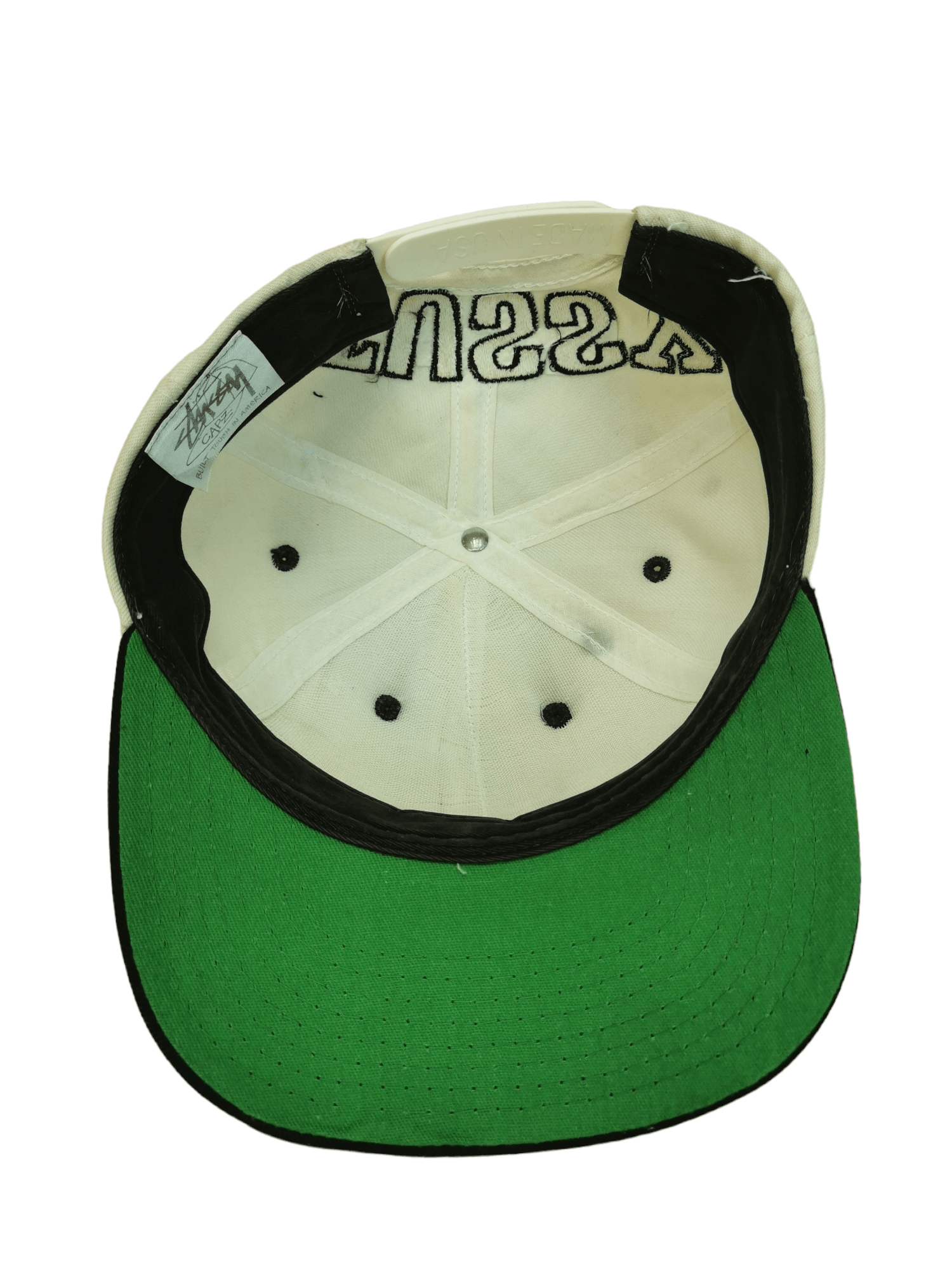 VINTAGE STUSSY BIG LOGO MADE IN USA HAT CAP