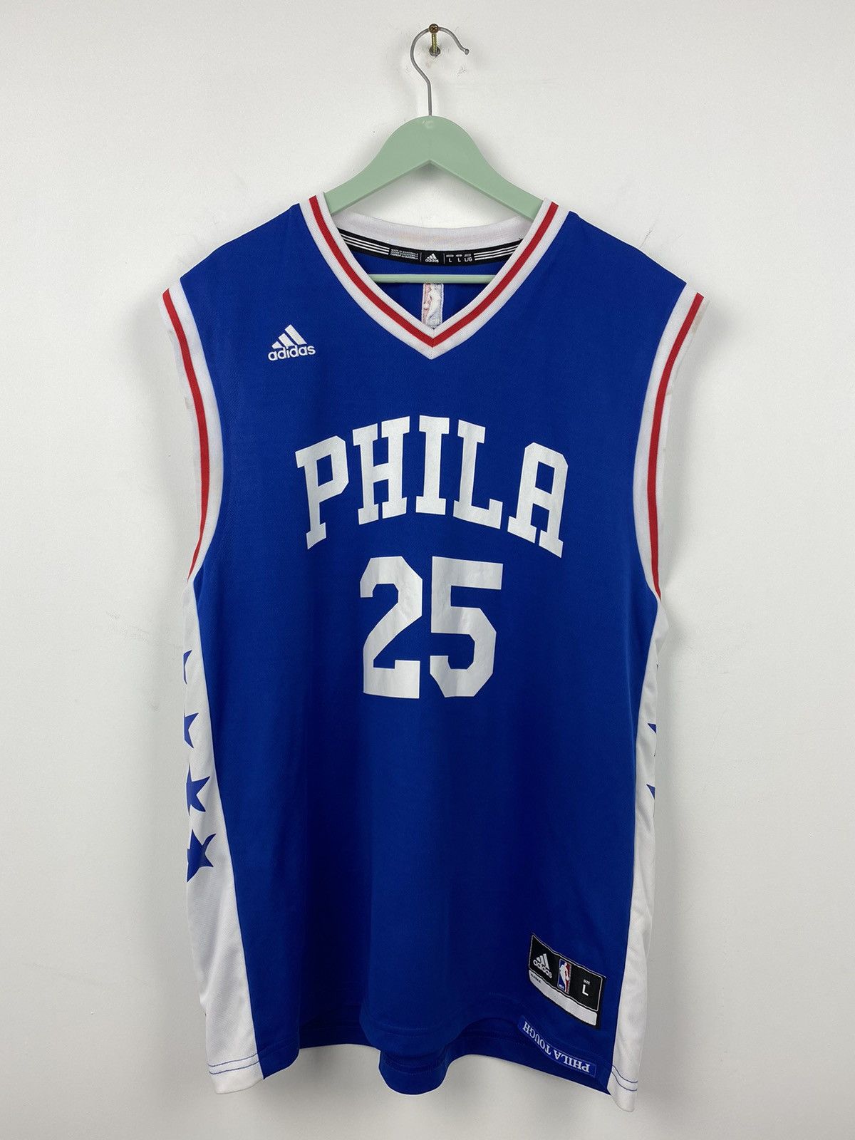 Adidas Ben Simons Philadelphia 76ers Phila Adidas Jersey Lakers Size US L / EU 52-54 / 3 - 1 Thumbnail