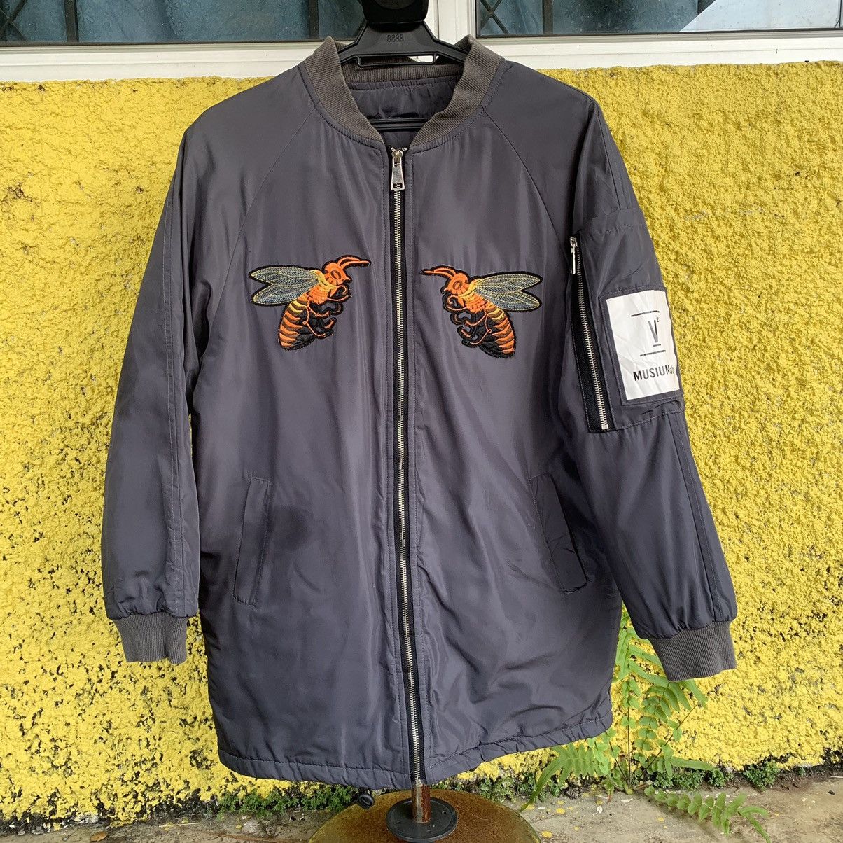 Japanese Brand Musium Rab style bee patch bomber jacket Size US M / EU 48-50 / 2 - 2 Thumbnail