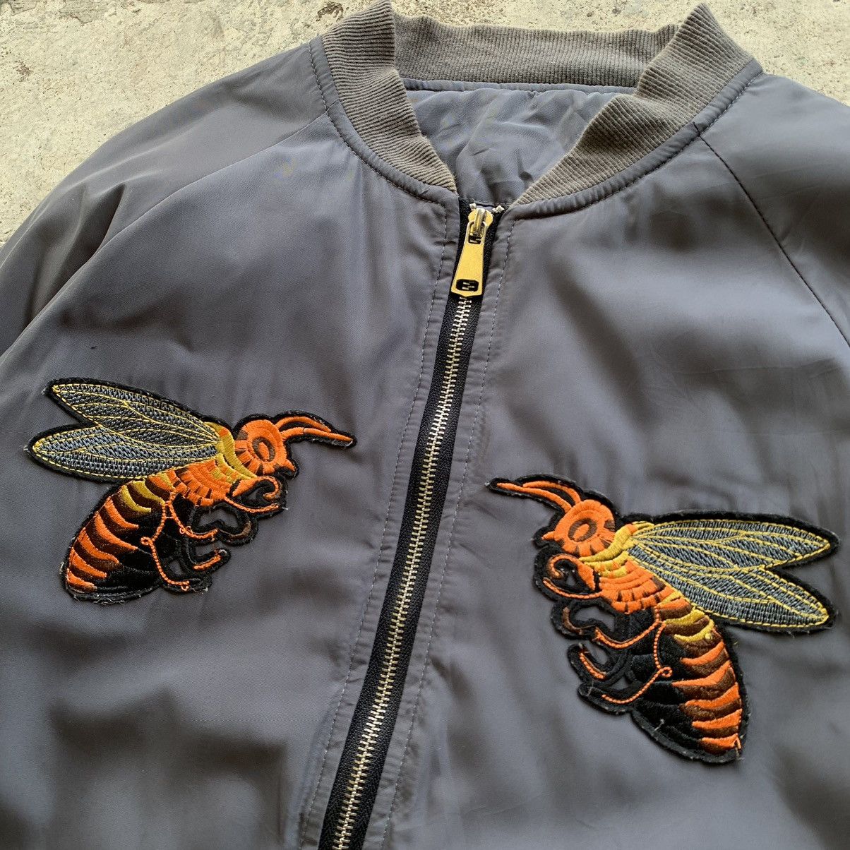 Japanese Brand Musium Rab style bee patch bomber jacket Size US M / EU 48-50 / 2 - 8 Thumbnail