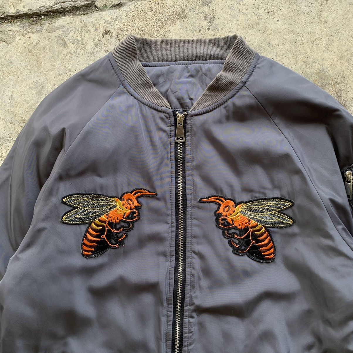 Japanese Brand Musium Rab style bee patch bomber jacket Size US M / EU 48-50 / 2 - 7 Thumbnail