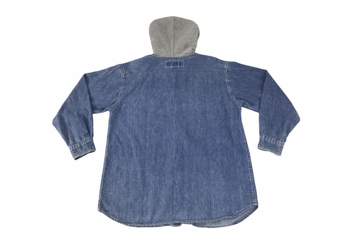 Vacation × Vintage Vacation Indigo Denim Button Up Hoodies Shirt Double Pocket Size US M / EU 48-50 / 2 - 5 Thumbnail