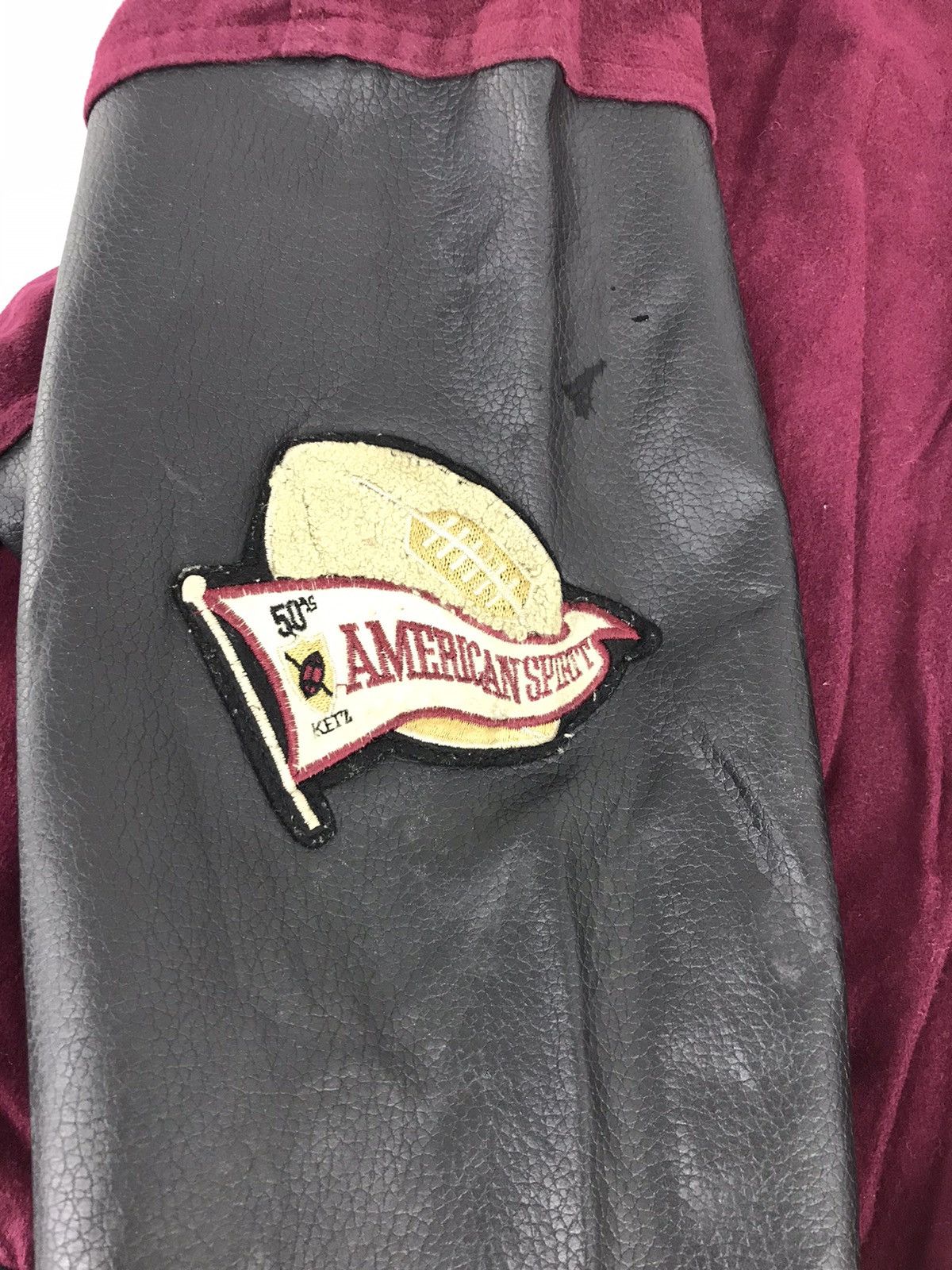 Vintage 90s Keiz Newspaper Funny Boys Club Wool Varsity Jacket Size US L / EU 52-54 / 3 - 8 Thumbnail