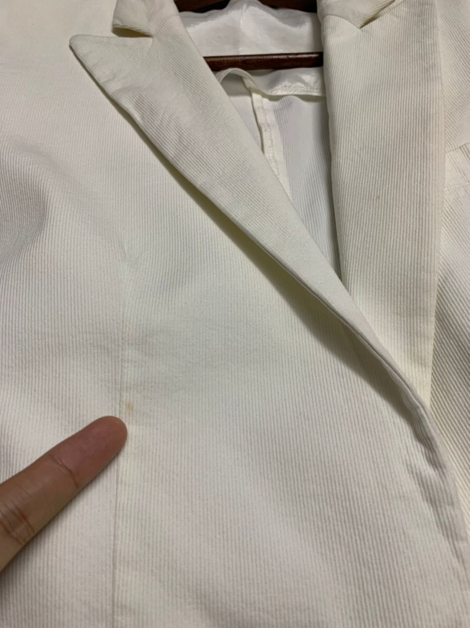 Raf Simons SS07 Runway Single Button No Pocket Off-White Blazer Size US S / EU 44-46 / 1 - 6 Thumbnail