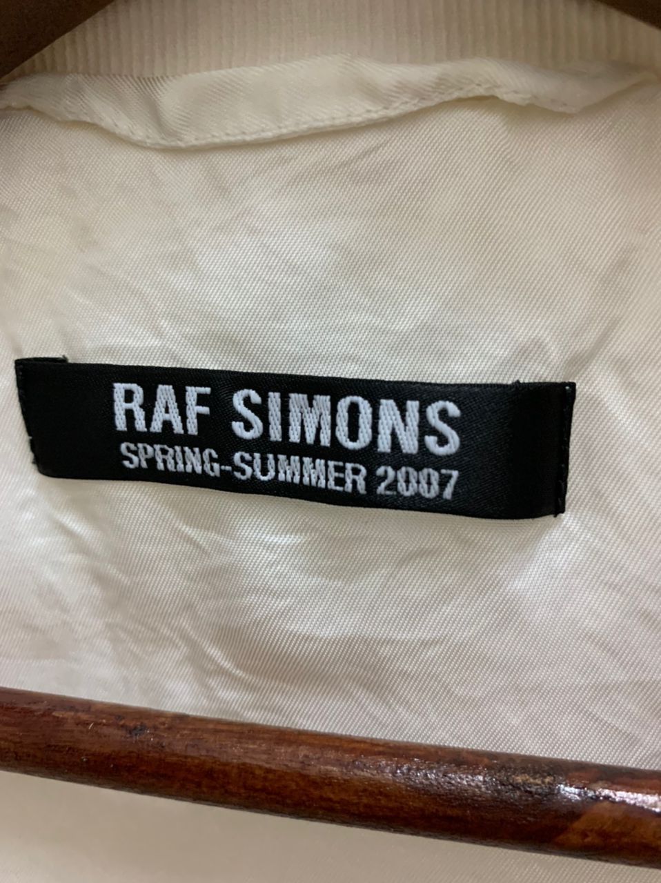 Raf Simons SS07 Runway Single Button No Pocket Off-White Blazer Size US S / EU 44-46 / 1 - 4 Thumbnail