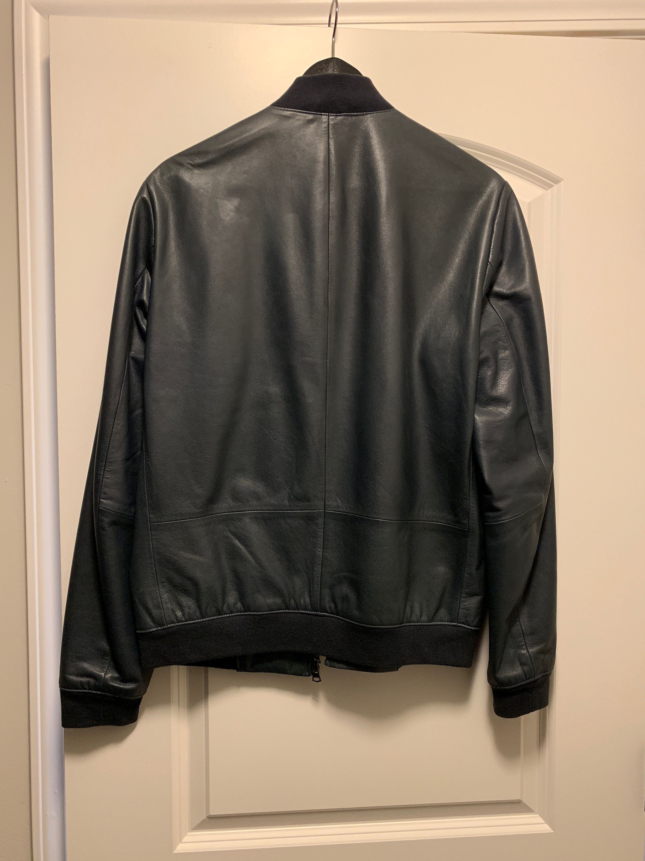 Theory Theory Blue Tivea Leather Jacket // Size S Size US S / EU 44-46 / 1 - 3 Thumbnail