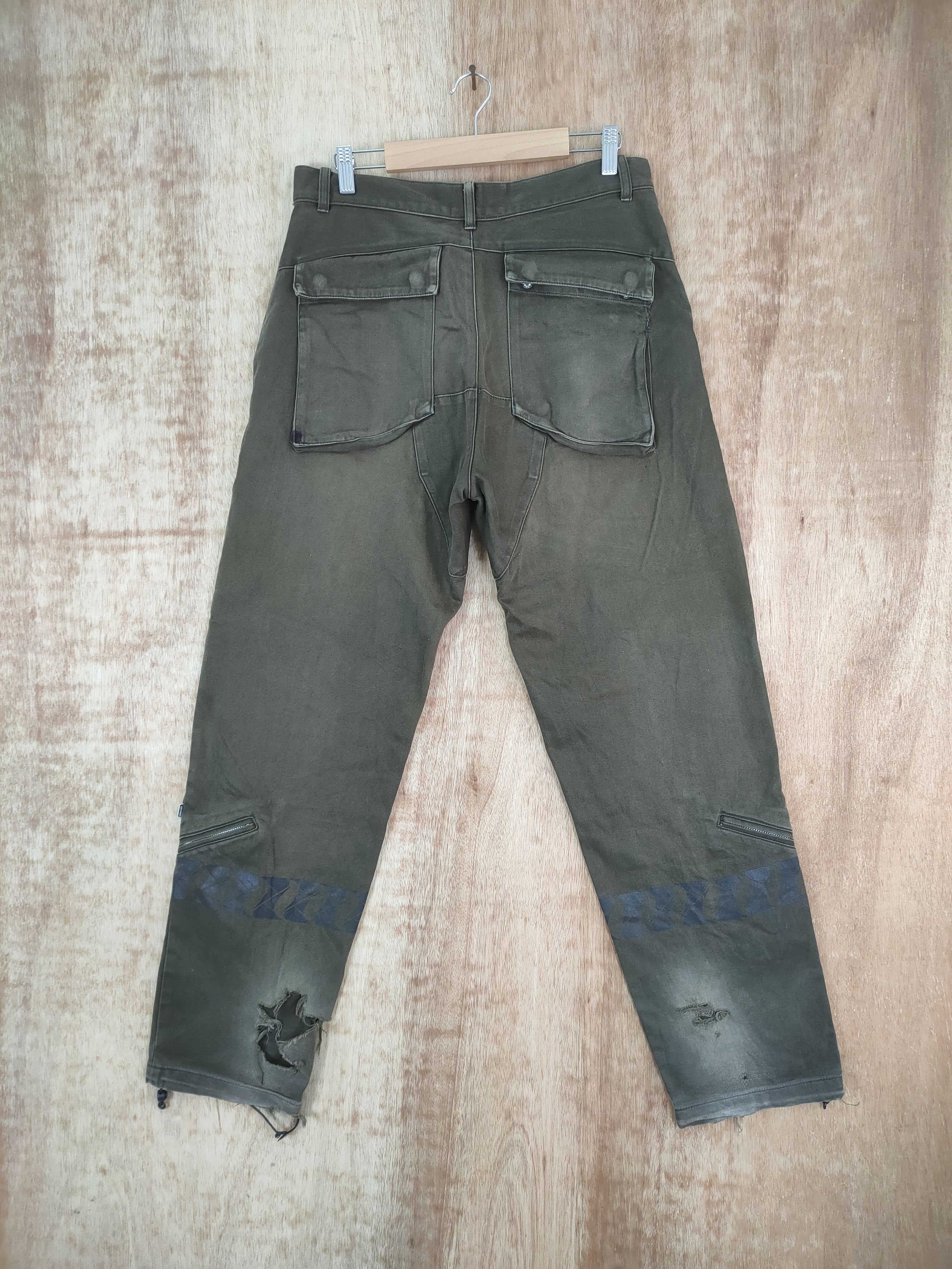 Japanese Brand VINTAGE COMMUNITY FADED BROWN CARGO PANTS/ DOUBLE KNEE Size US 32 / EU 48 - 5 Thumbnail