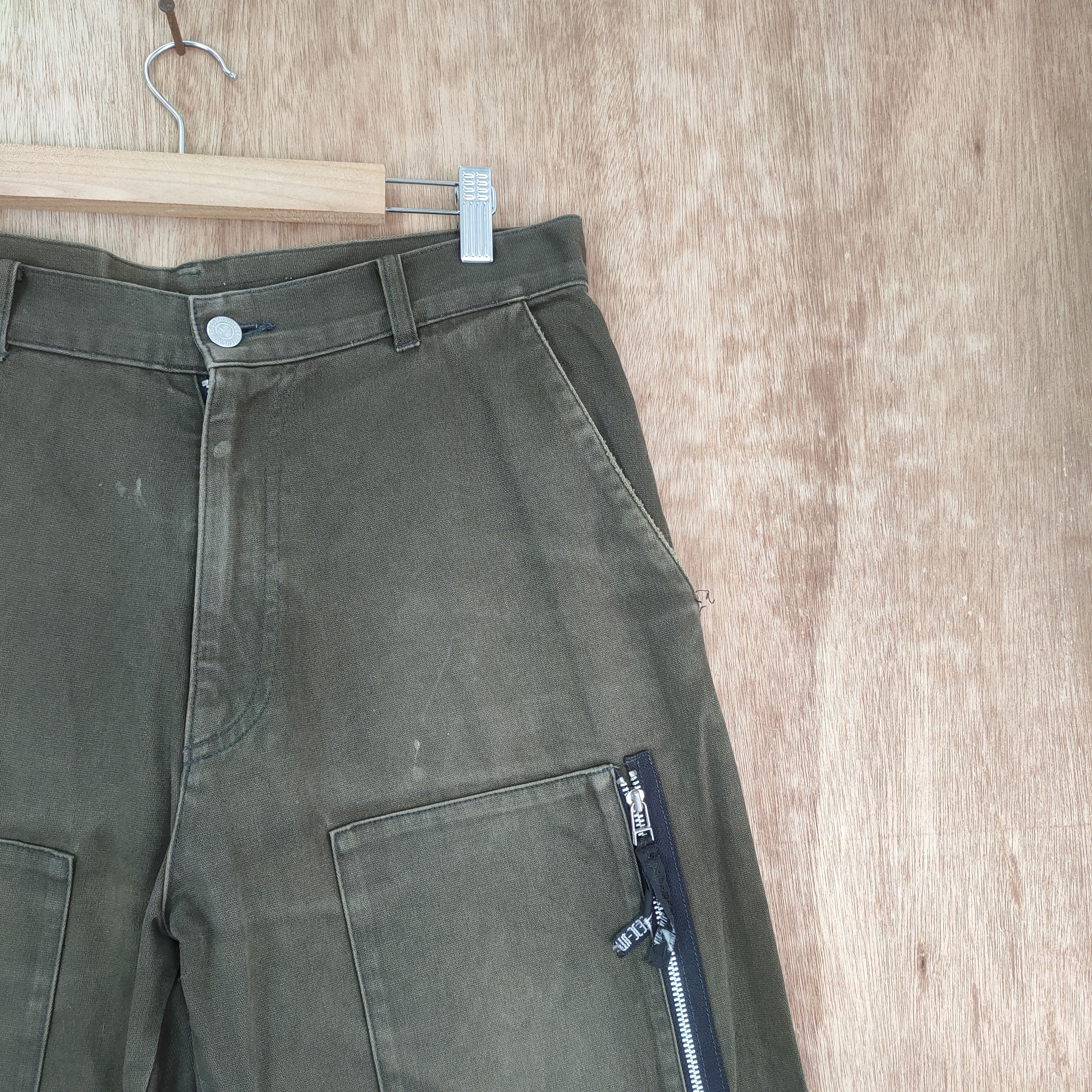 Japanese Brand VINTAGE COMMUNITY FADED BROWN CARGO PANTS/ DOUBLE KNEE Size US 32 / EU 48 - 10 Thumbnail