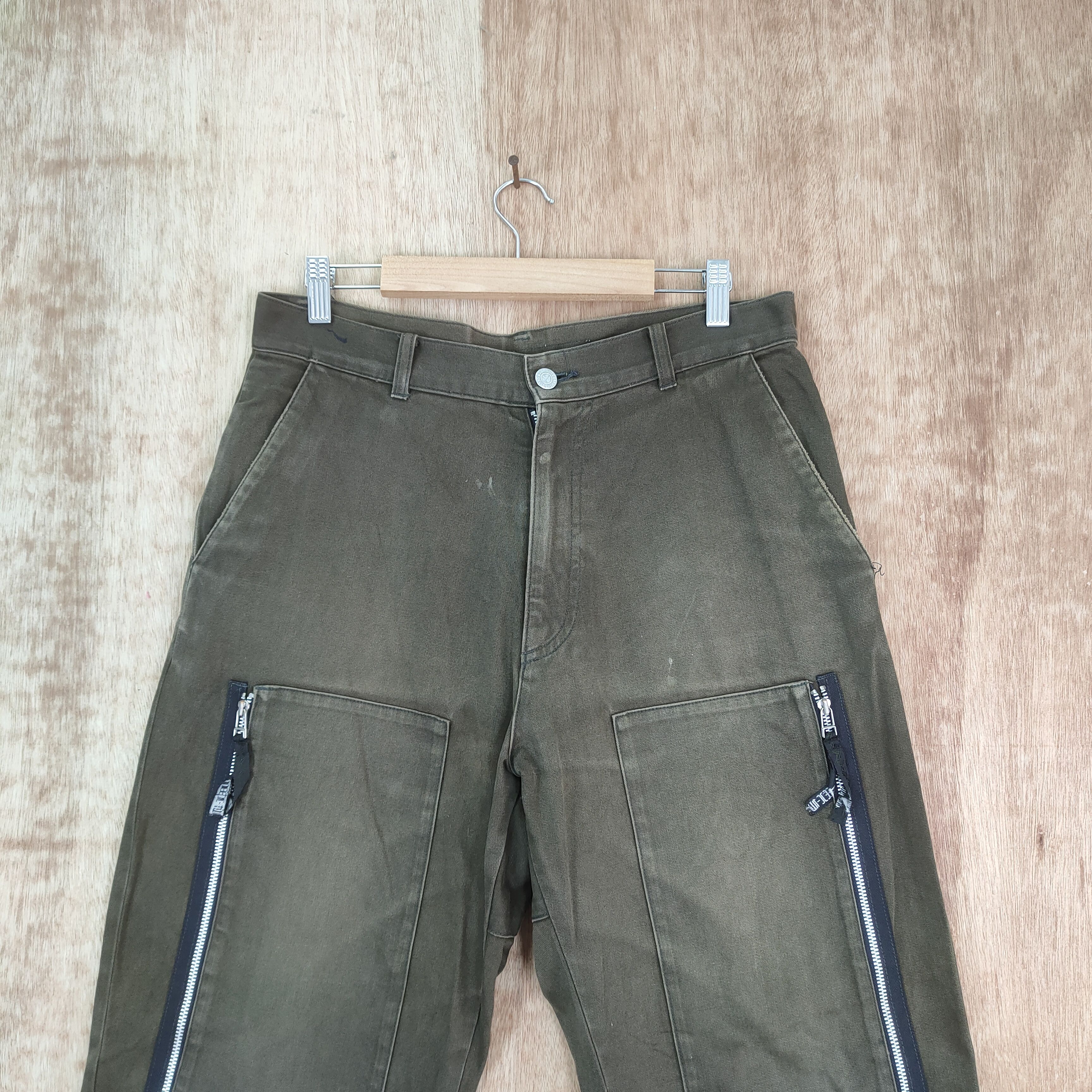 Japanese Brand VINTAGE COMMUNITY FADED BROWN CARGO PANTS/ DOUBLE KNEE Size US 32 / EU 48 - 2 Thumbnail