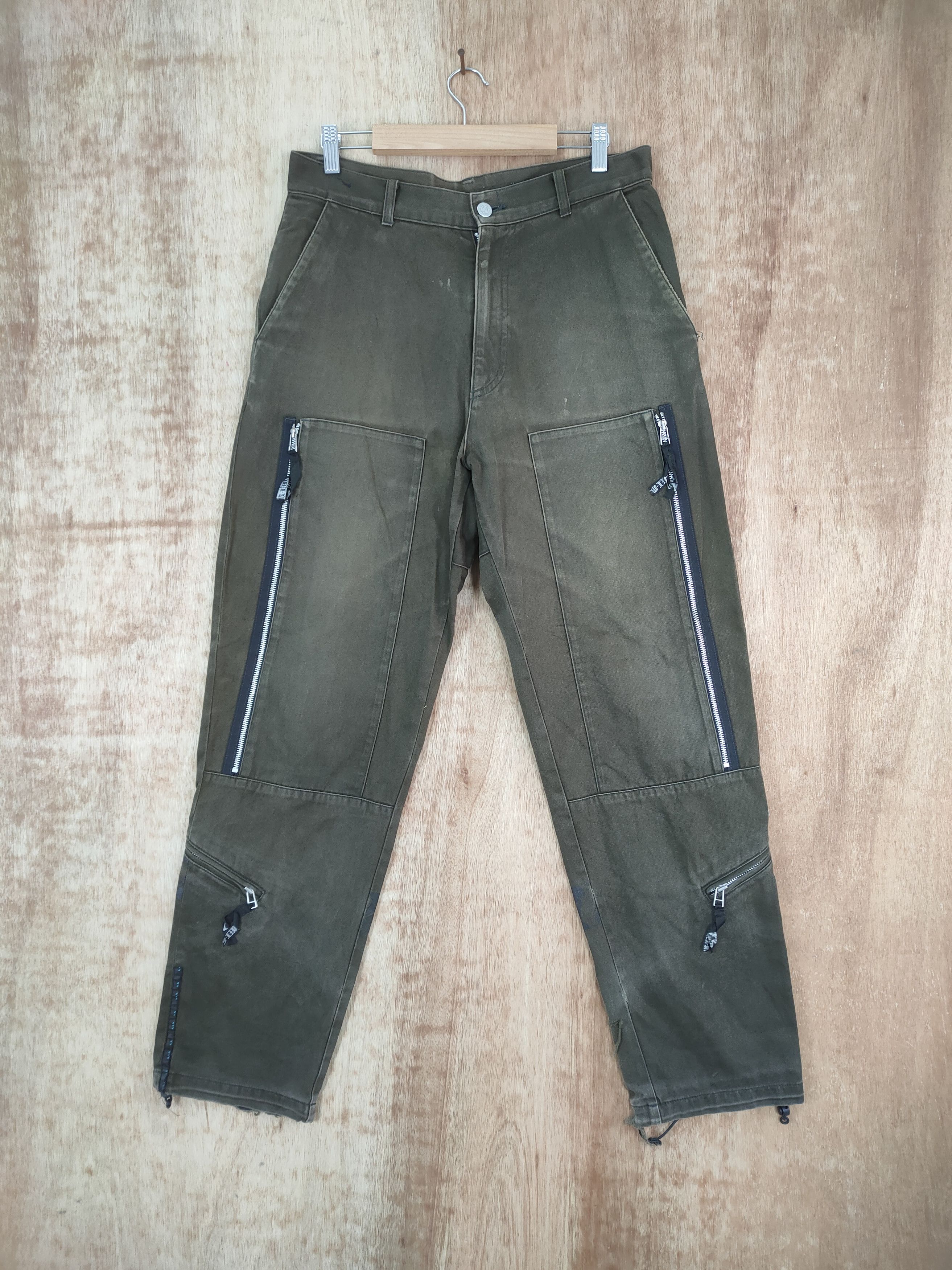 Japanese Brand VINTAGE COMMUNITY FADED BROWN CARGO PANTS/ DOUBLE KNEE Size US 32 / EU 48 - 1 Thumbnail
