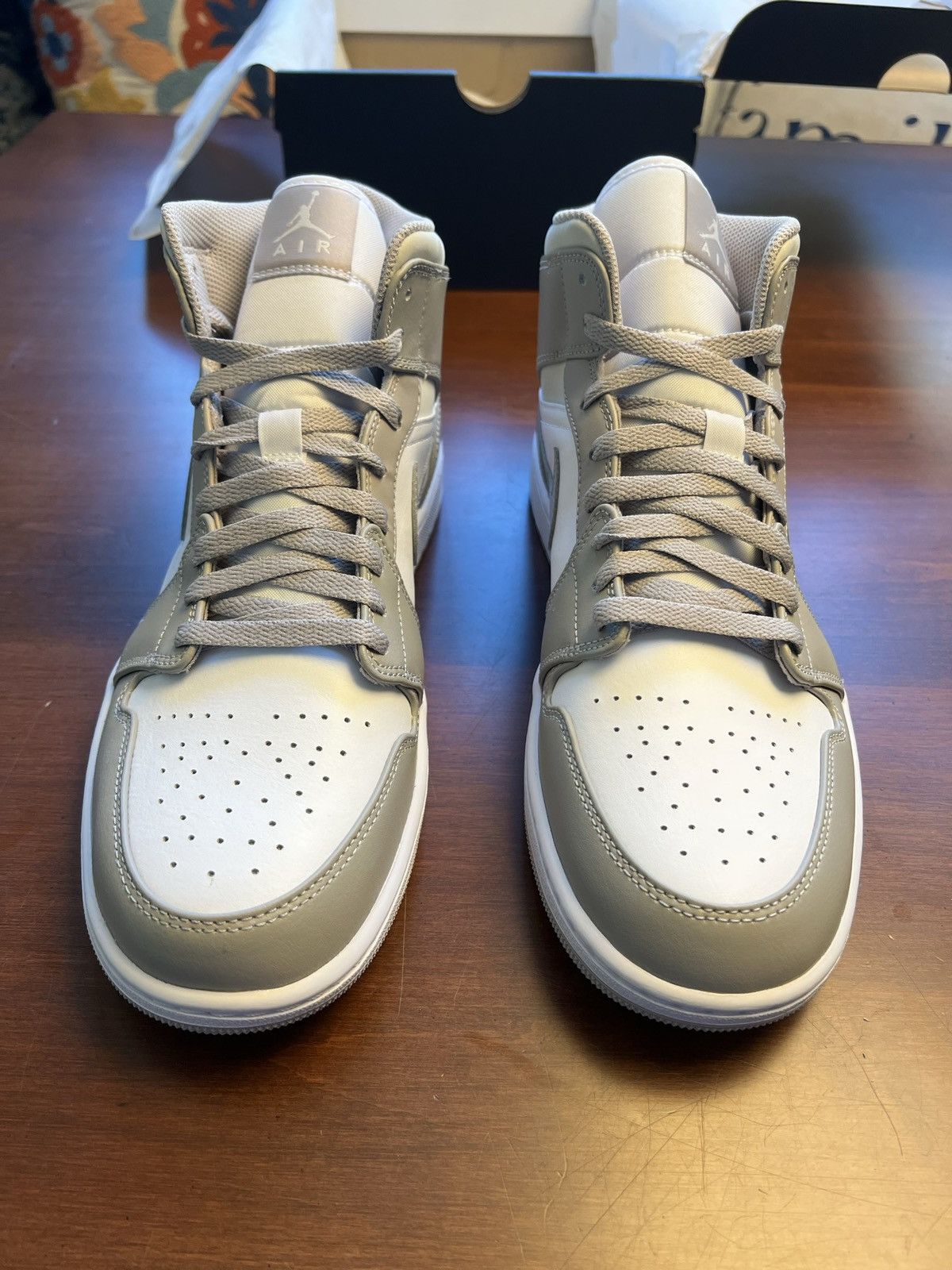 Jordan Brand × Nike Jordan 1 Mid ‘College Grey’ Size US 11 / EU 44 - 4 Thumbnail