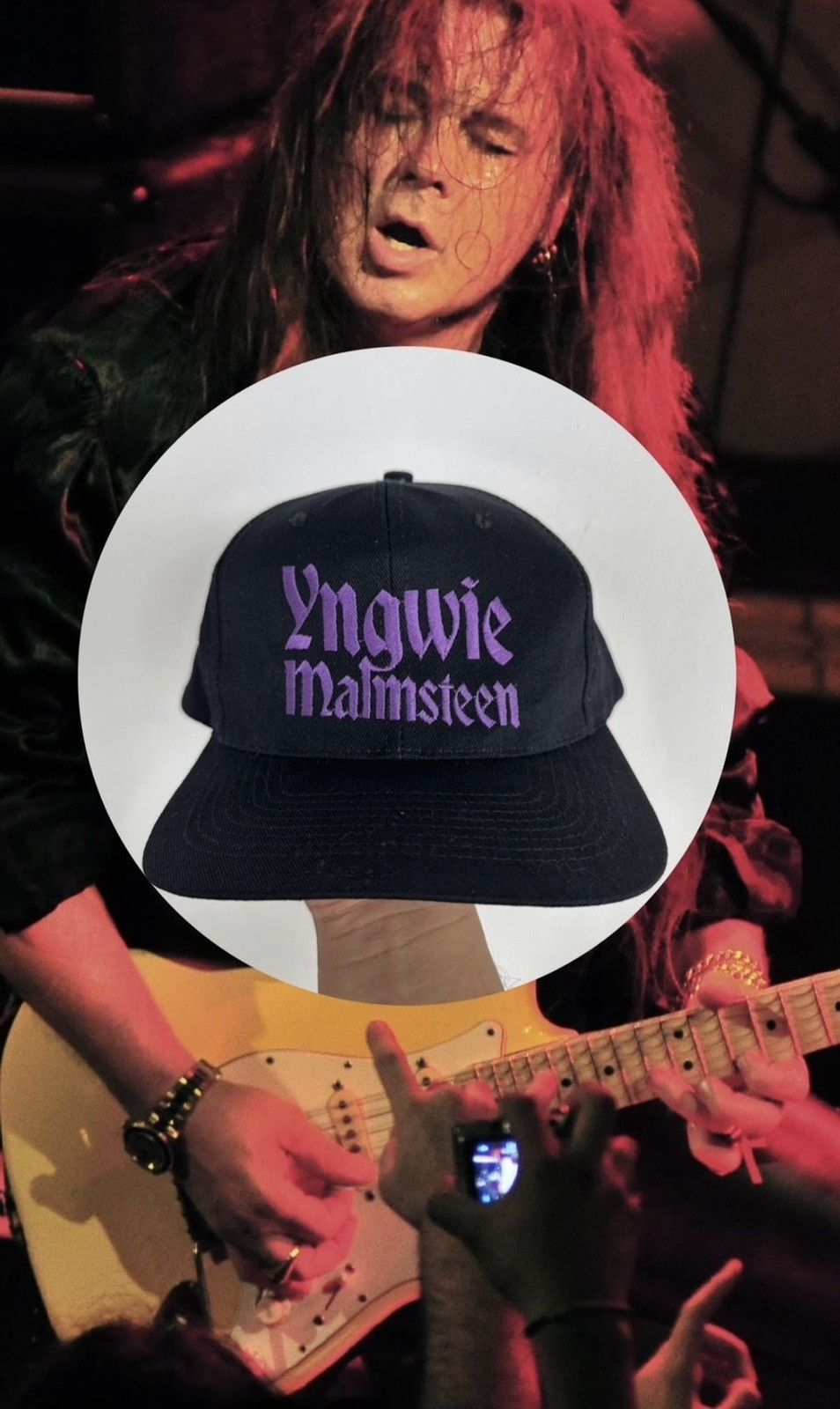 Band Tees 90’s Malmsteen Embroid Classic Snapback Size ONE SIZE - 1 Thumbnail